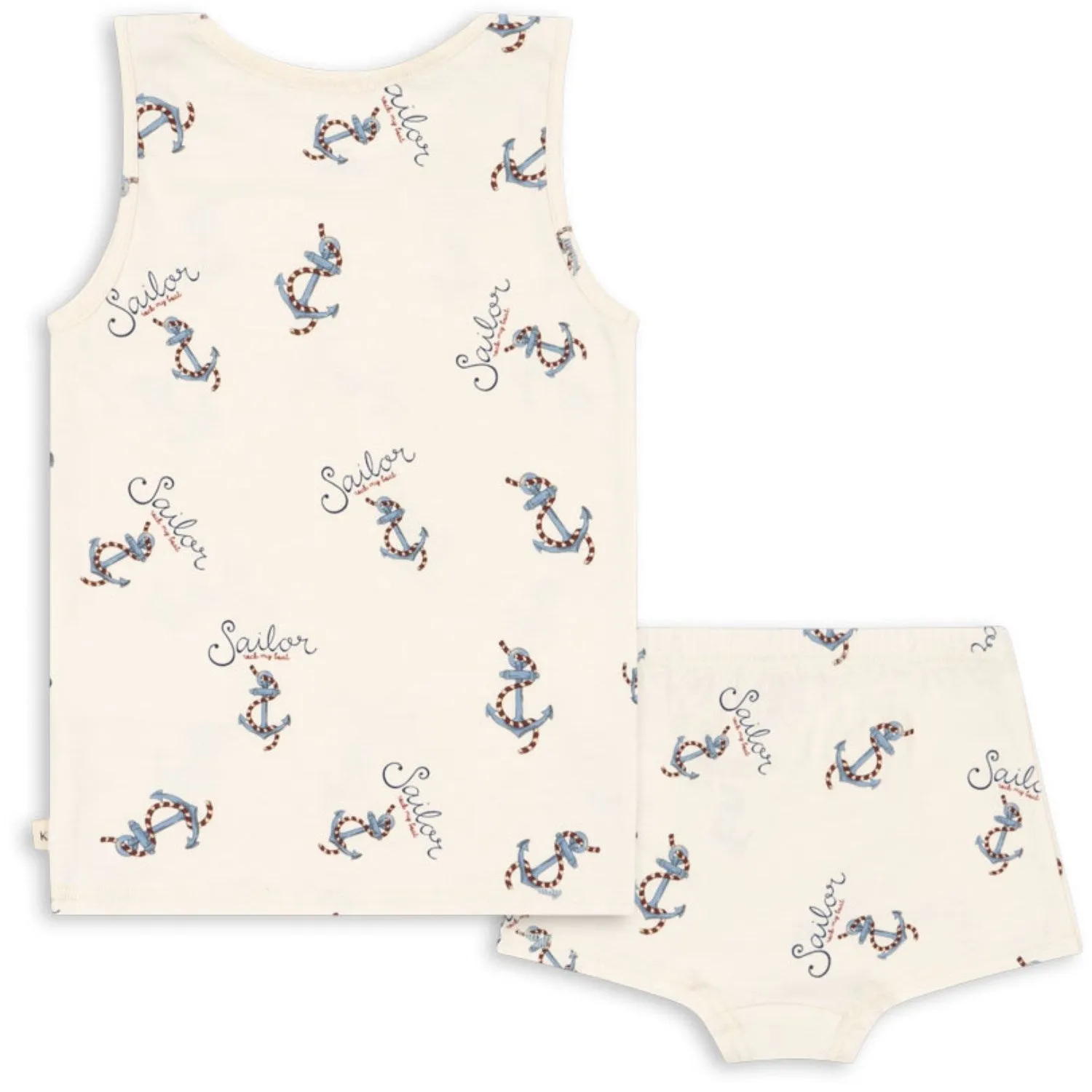 Konges Sl?jd Rock My Boat Basic Tank Underwear Set Gots amusement