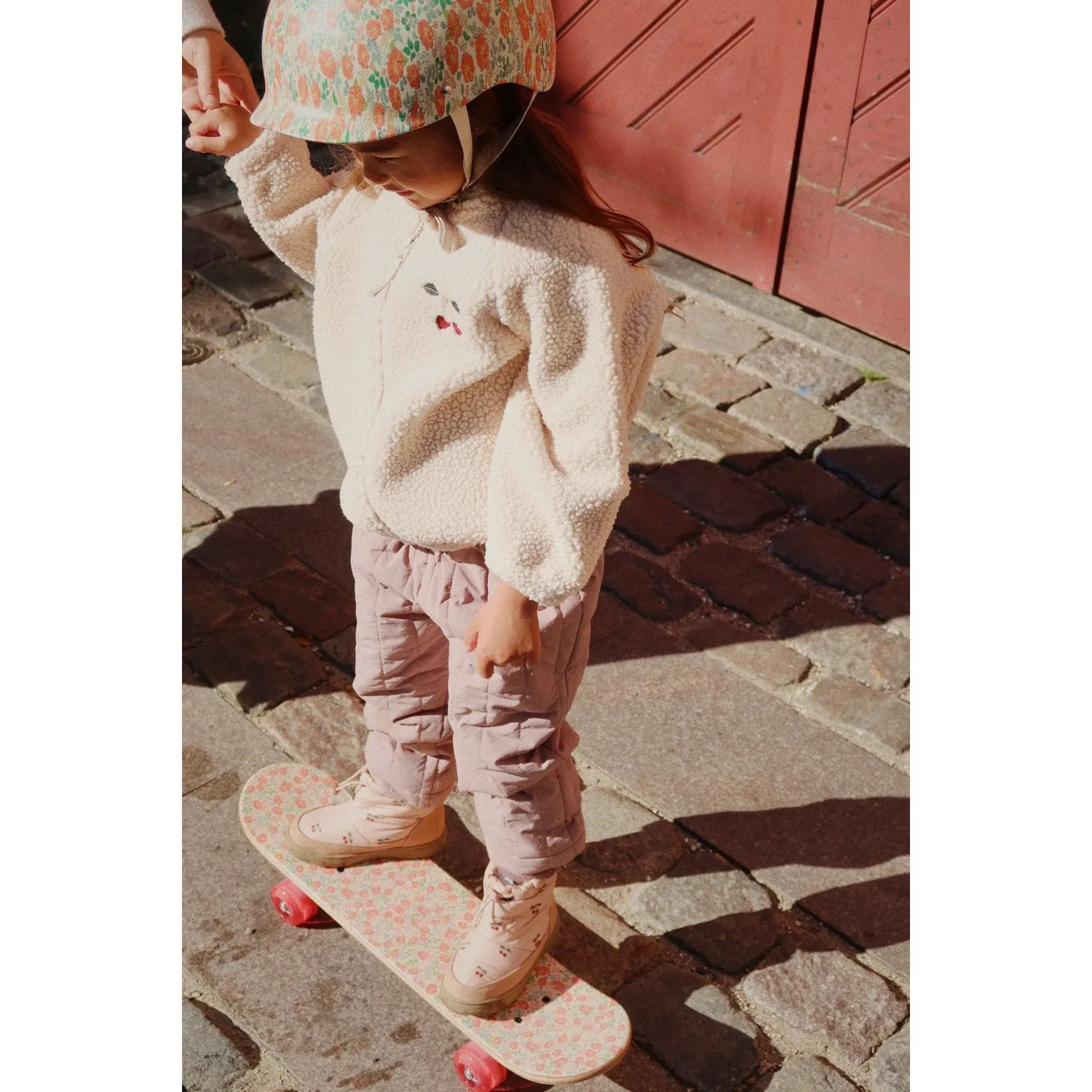 upcycled design Konges Sl?jd Sand Dollar Jazz Teddy Bomber Jacket Grs