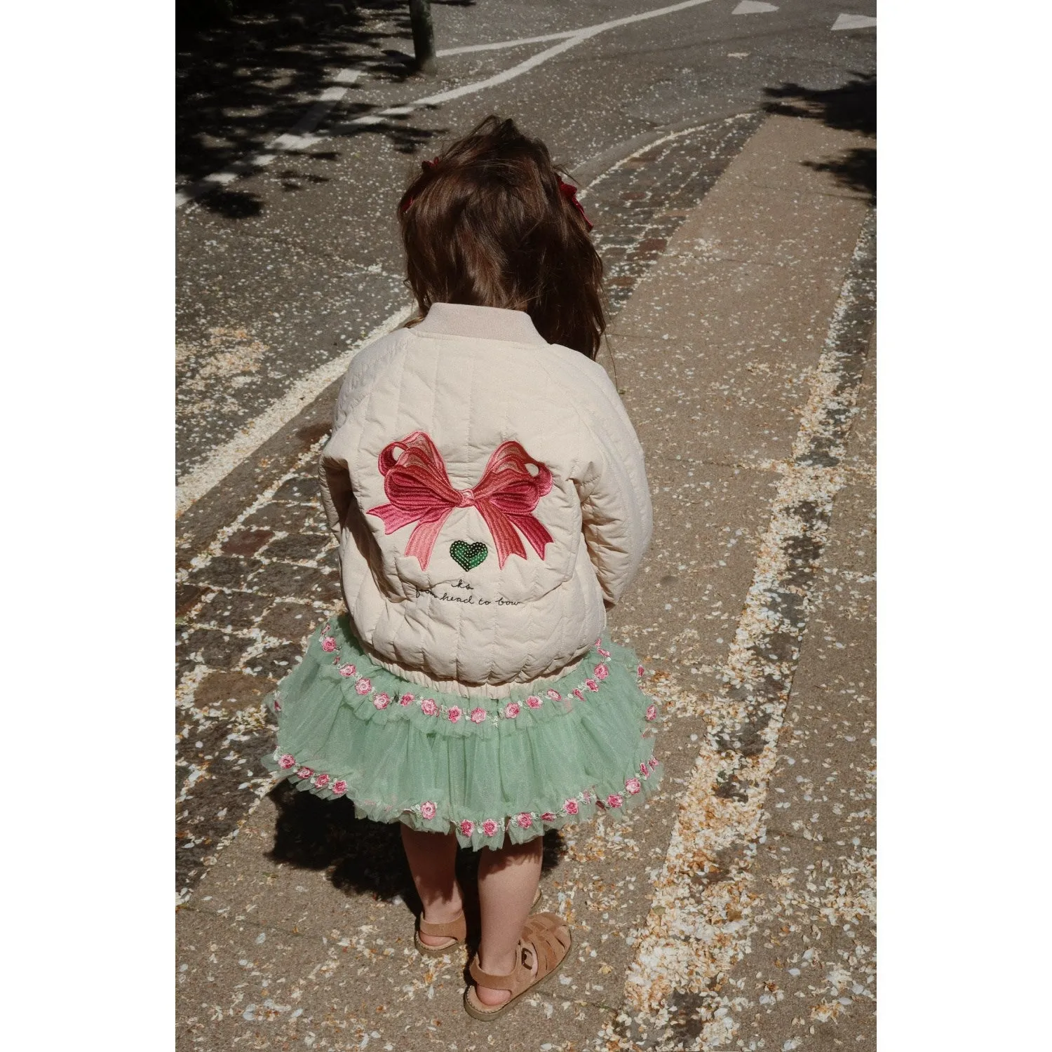 Konges Sl?jd Smoke Gray Juno Bomber Jacket Skin-friendly Light chiffon blouse