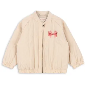 Tunic-Length Konges Sl?jd Smoke Gray Juno Bomber Jacket