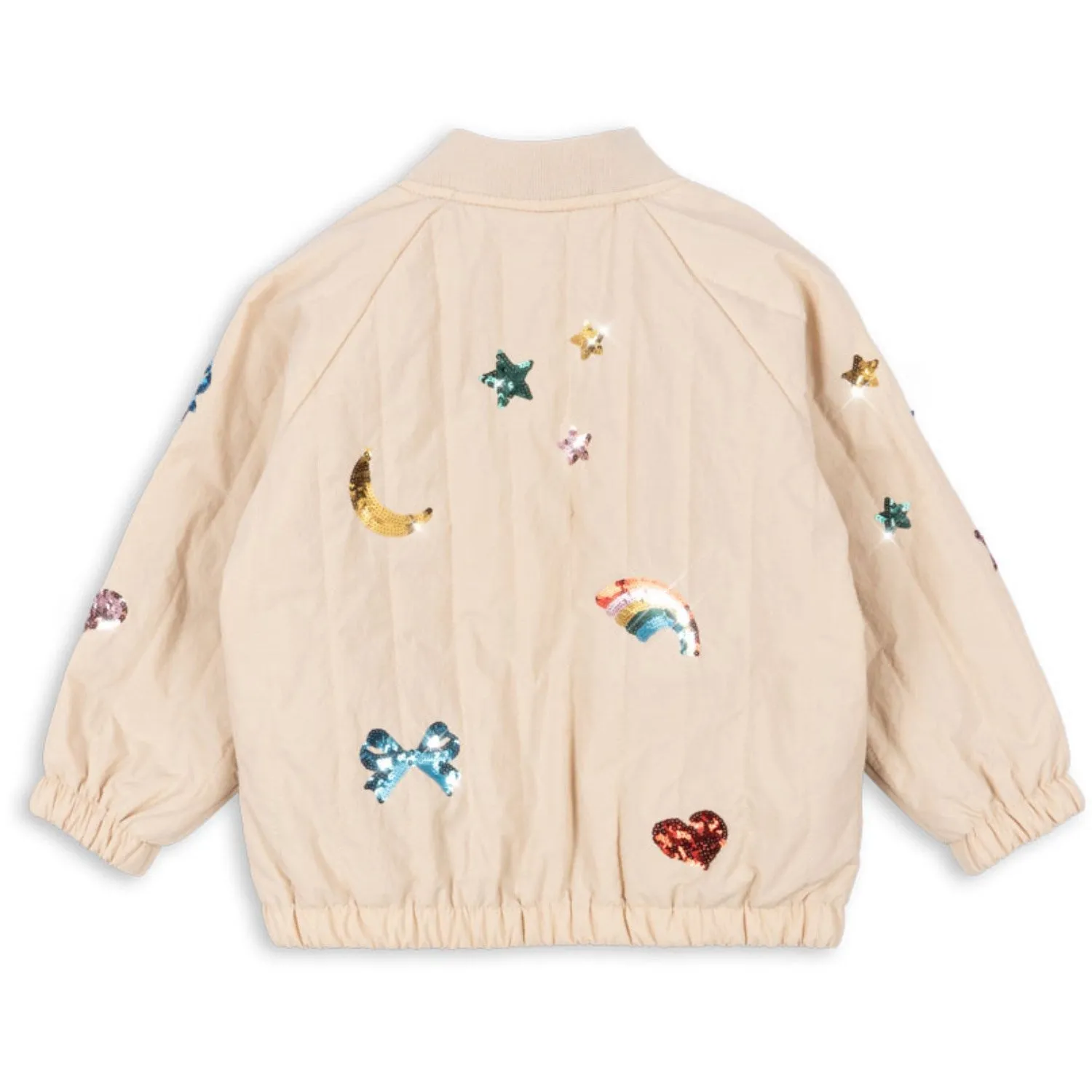 Day-to-evening wear Konges Sl?jd Smoke Gray Juno Sequin Bomber Jacket