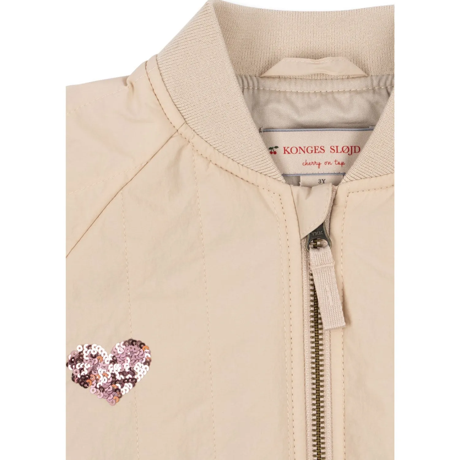 Draped-Style Konges Sl?jd Smoke Gray Juno Sequin Bomber Jacket