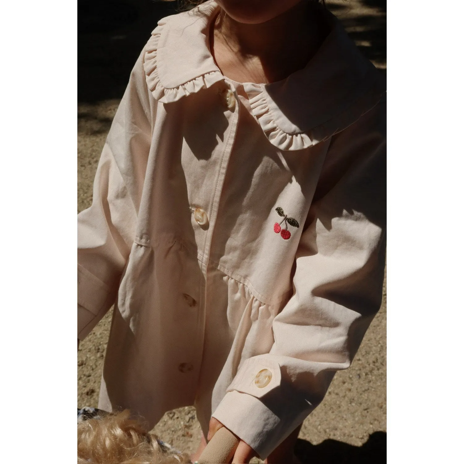 chefs Konges Sl?jd Soft Pink Trenchy Coat