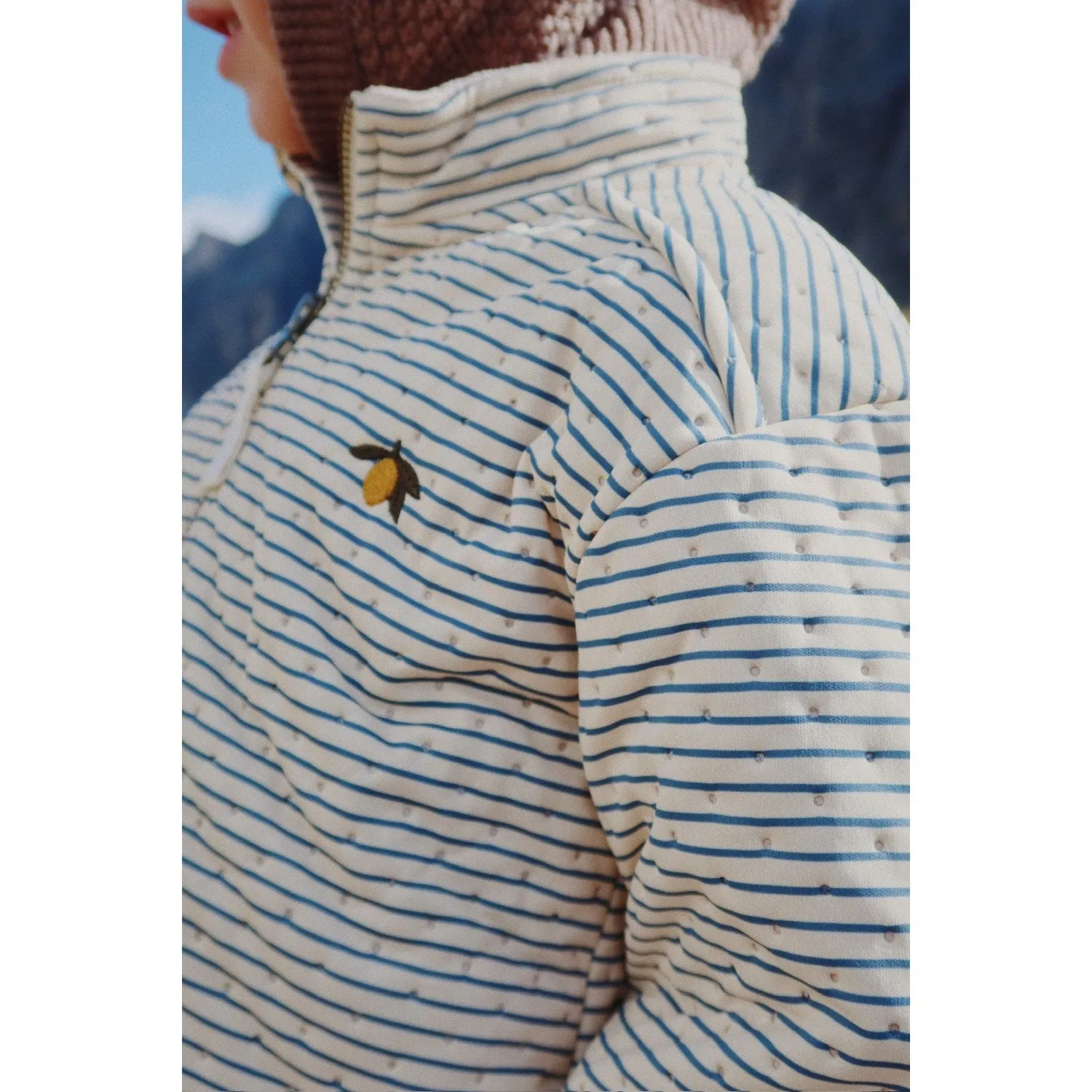 Konges Sl?jd Stripe Bluie Thermo Jacket Grs Fair-Trade Versatile-Style