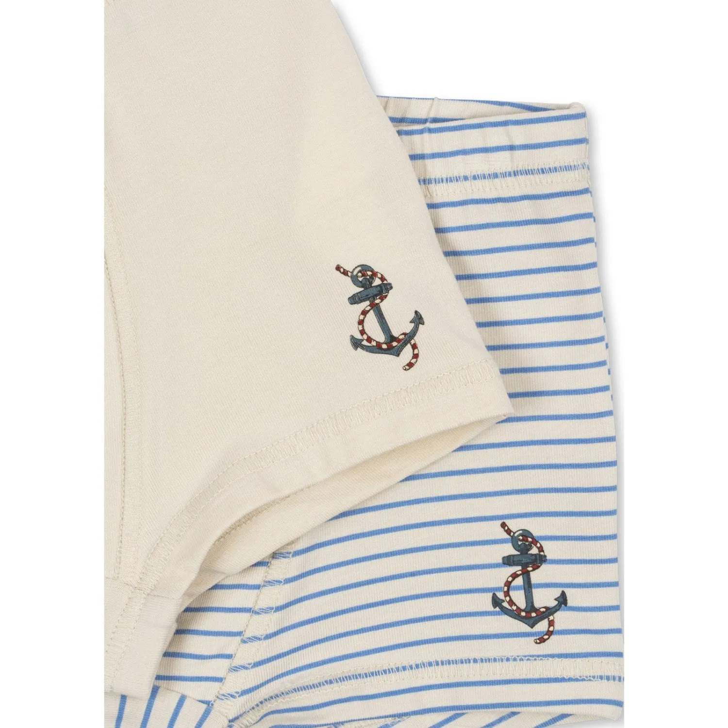 Summer cool Outdoor Adventure Konges Sl?jd Stripe Provence Mix Basic 2 Pack Boy Boxers Gots