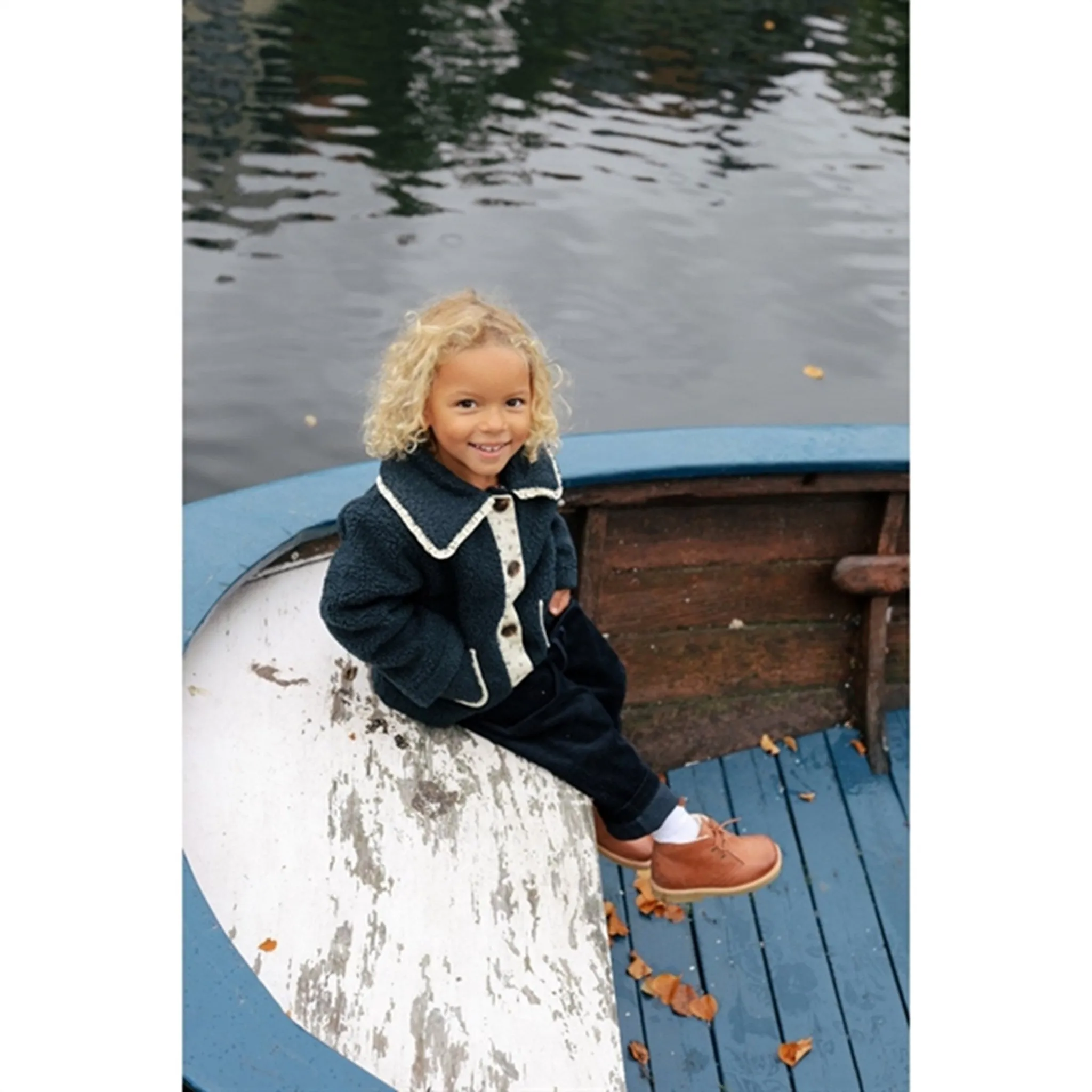 Anti Pilling Konges Sl?jd Total Eclipse Cala Collar Frill jacket