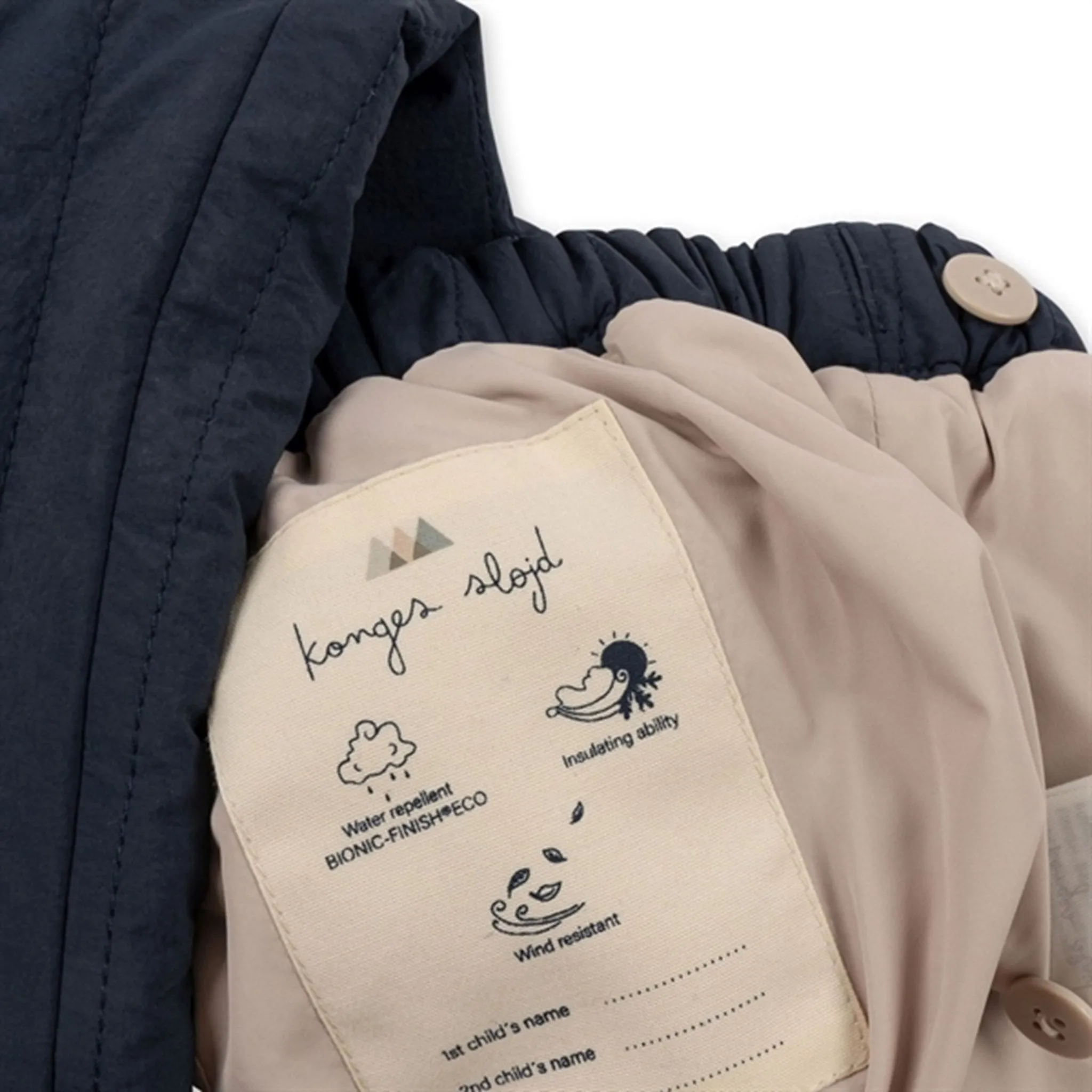 Ribbed-Texture Konges Sl?jd Total Eclipse Storm Thermo Pants