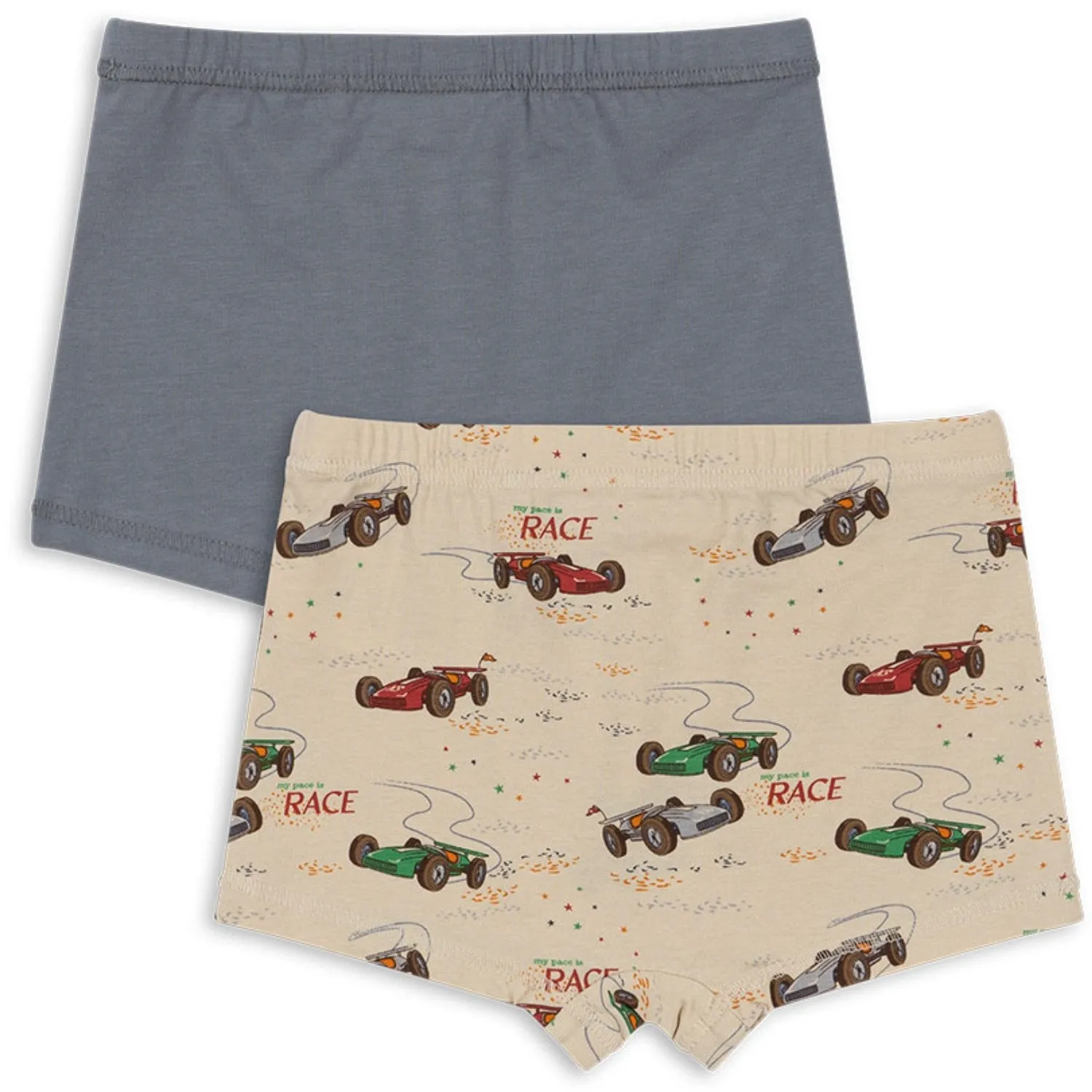 Travel Style Layer Essential Konges Sl?jd Tradewinds / Grand Prix Basic 2 Pack Boy Boxers Gots