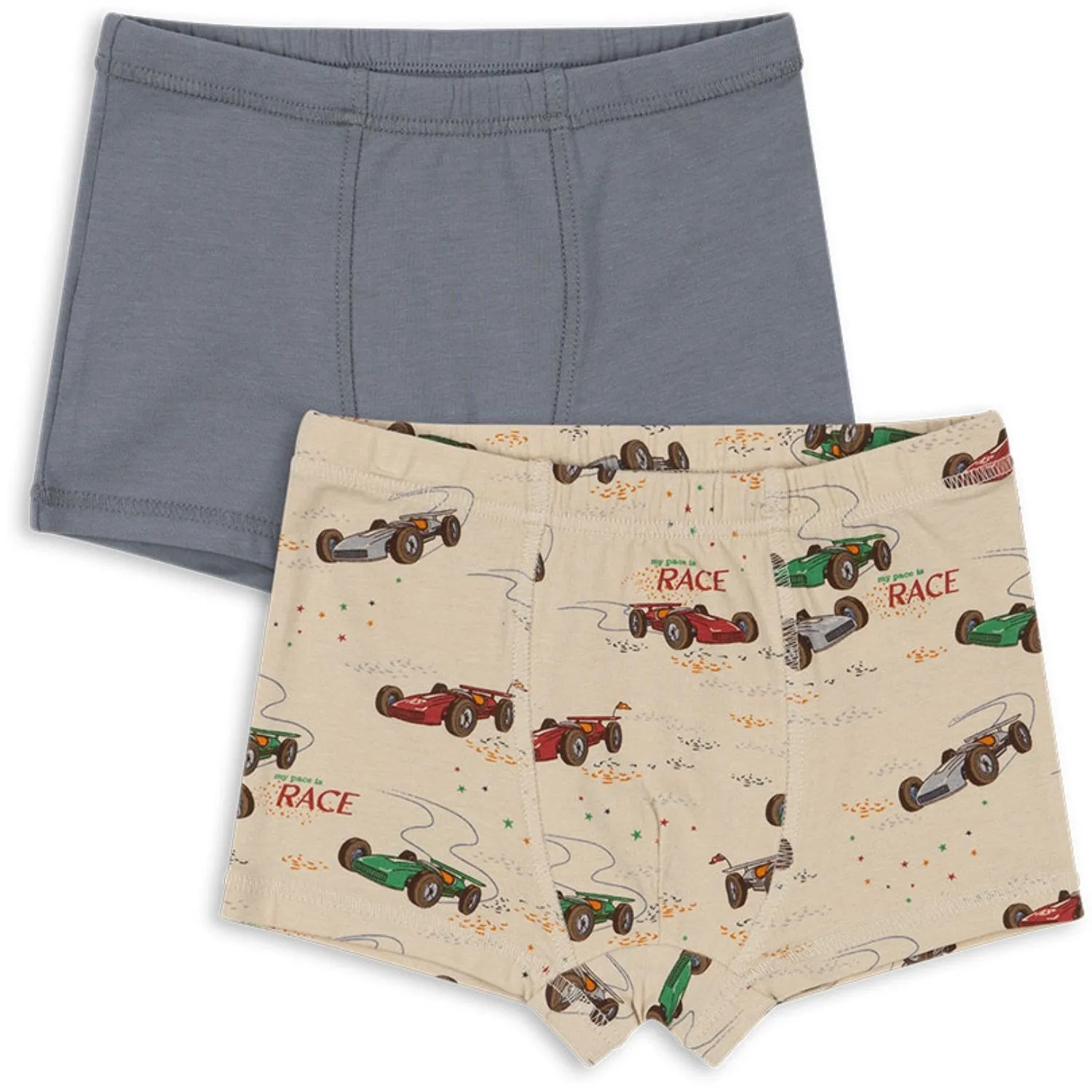 Body Lifestyle skin comfort Konges Sl?jd Tradewinds / Grand Prix Basic 2 Pack Boy Boxers Gots
