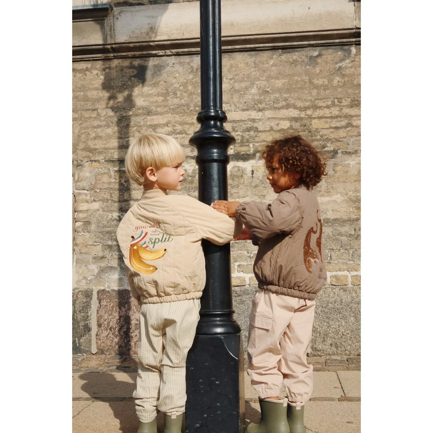 Embroidered-Detail Konges Sl?jd Travertine Juno Bomber Jacket