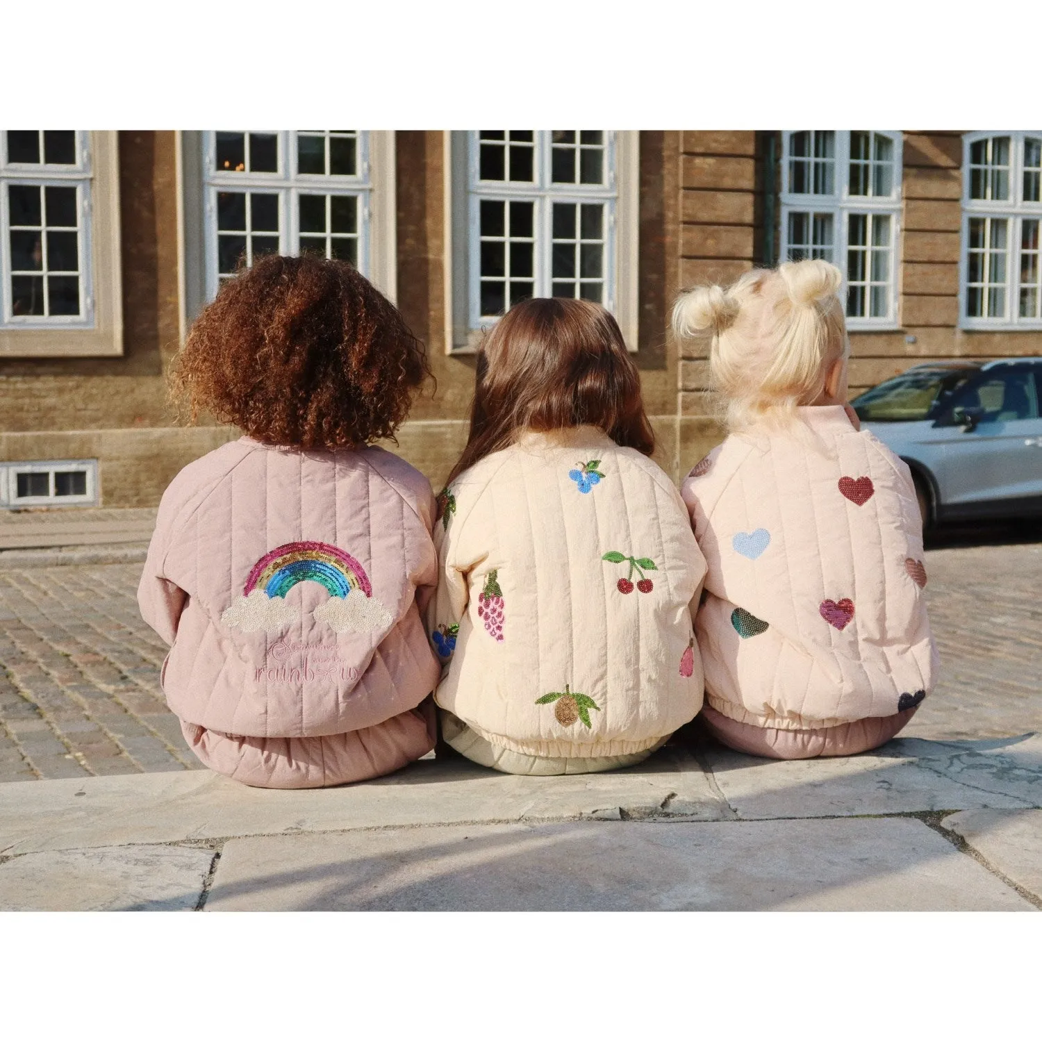 Konges Sl?jd Twilight Mauve Juno Sequin Bomber Jacket Maximalist-Trend High-Fashion