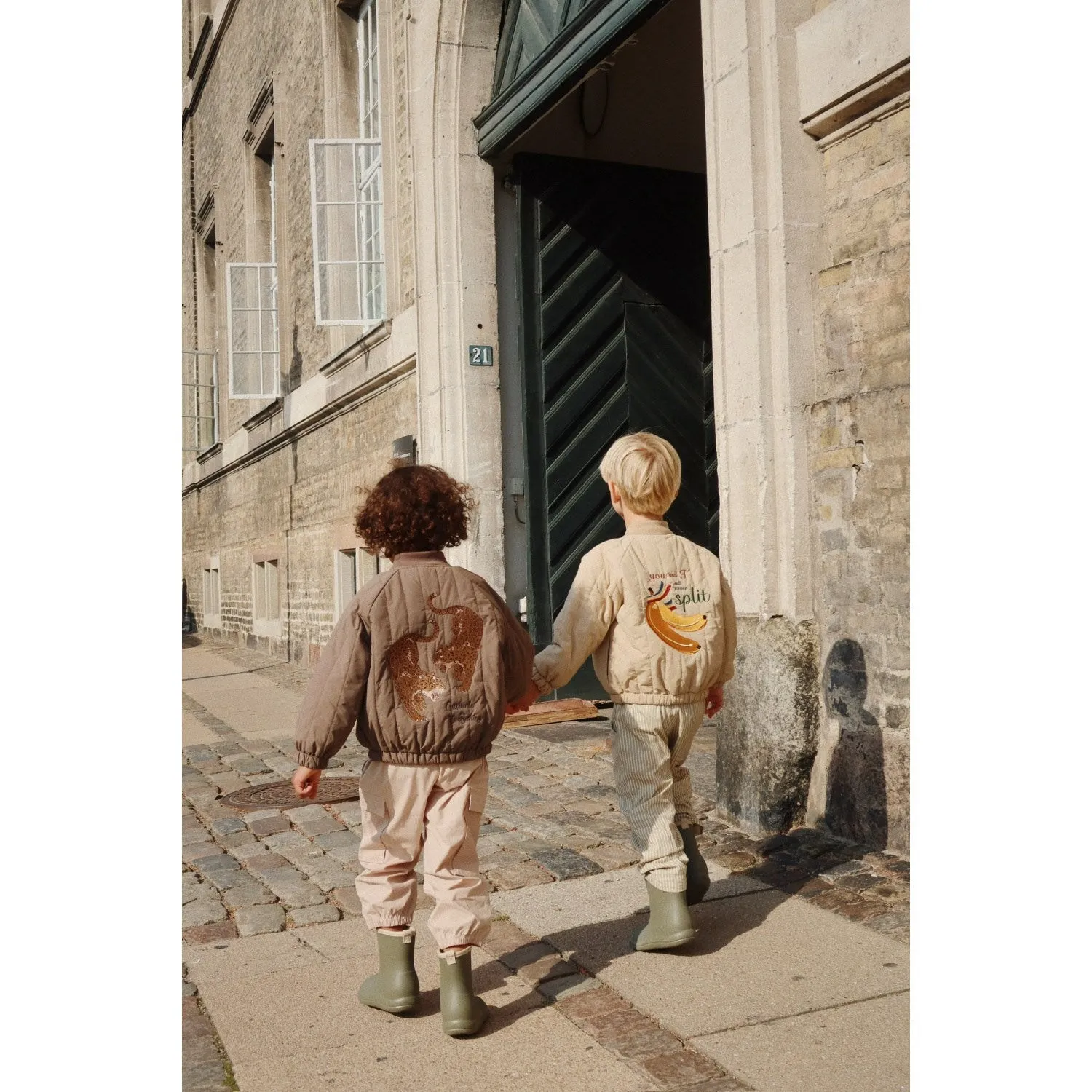 Konges Sl?jd Walnut Juno Bomber Jacket Vintage-inspired shirt