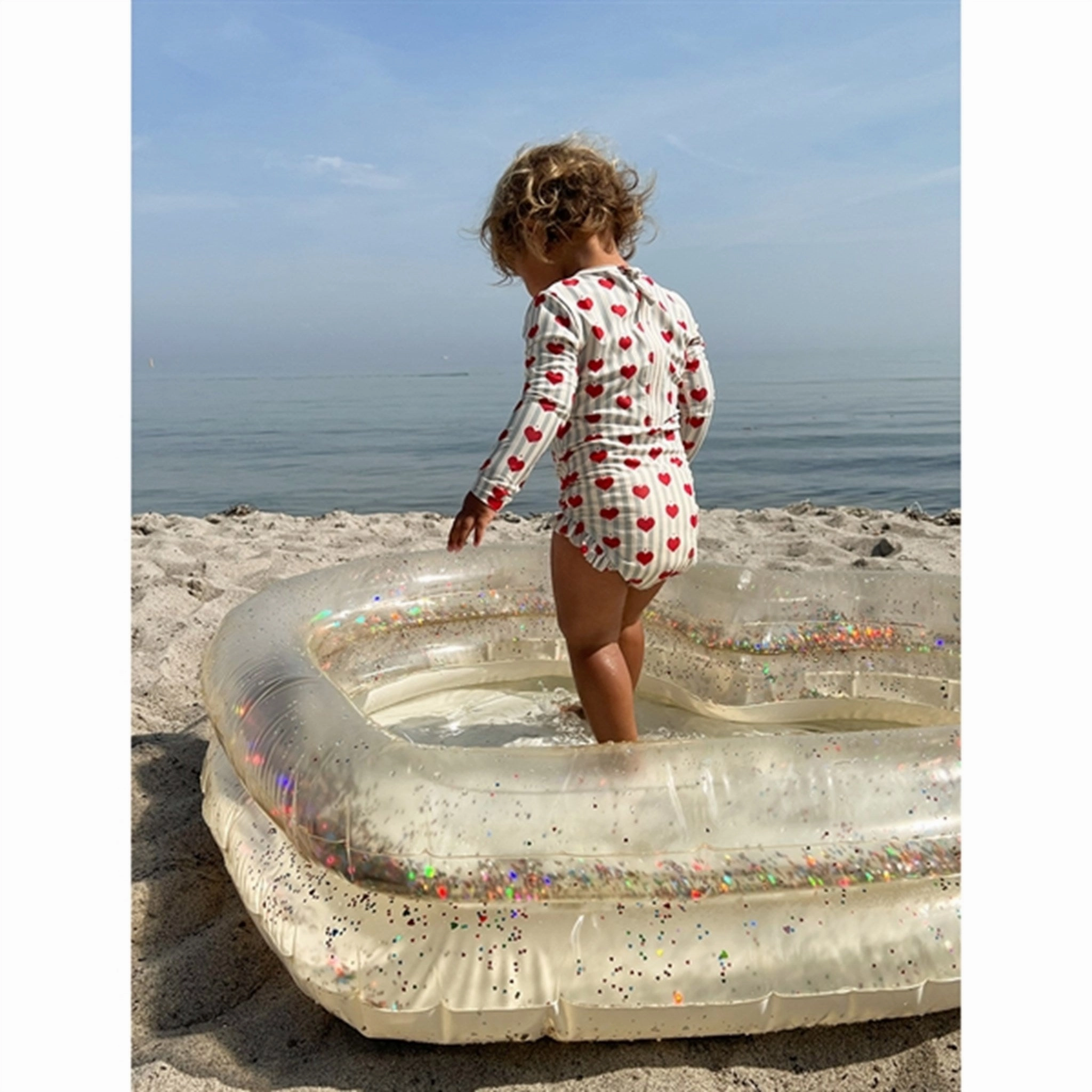 Konges Sl?jd Amour Blue Stripe Nomi Swimsuit Four Way Stretch Material