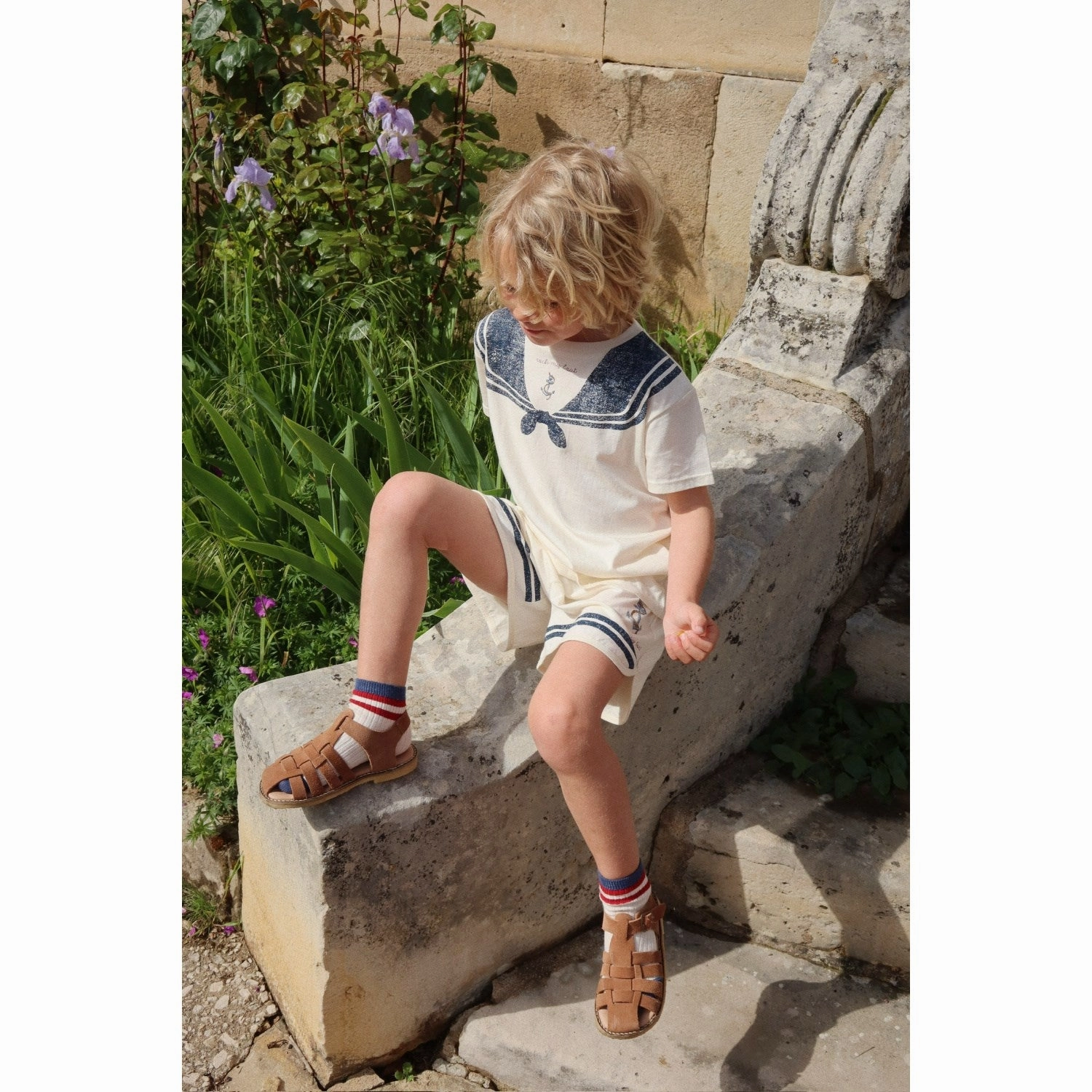 School Uniform Konges Sl?jd Antique White Famo Set Gots