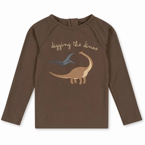 Konges Sl?jd Aster Swim Blouse Shitake Coastal Lifestyle Bonded Seamless Edge