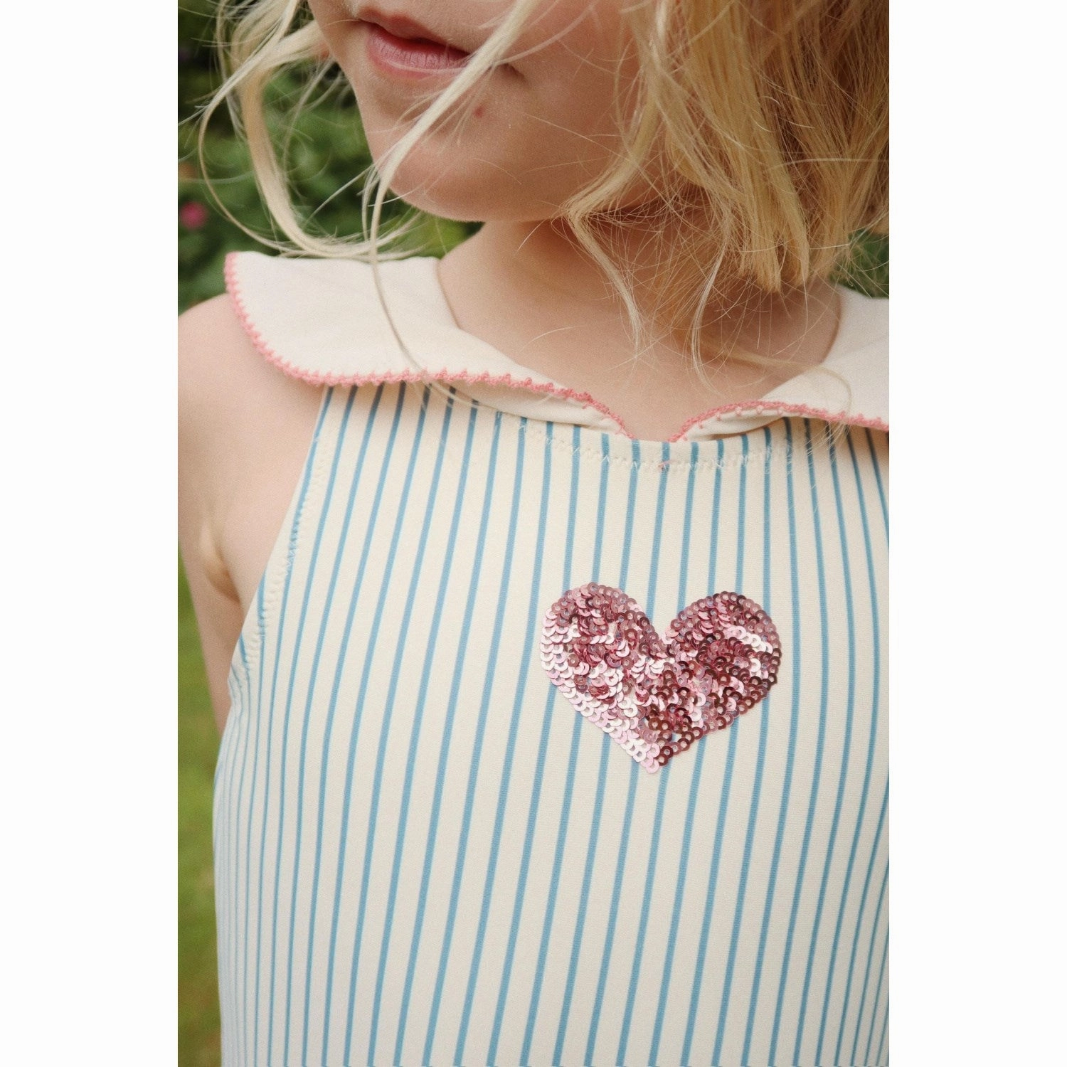 Party-Ready Konges Sl?jd Blue Stripe Gina Swimsuit Grs