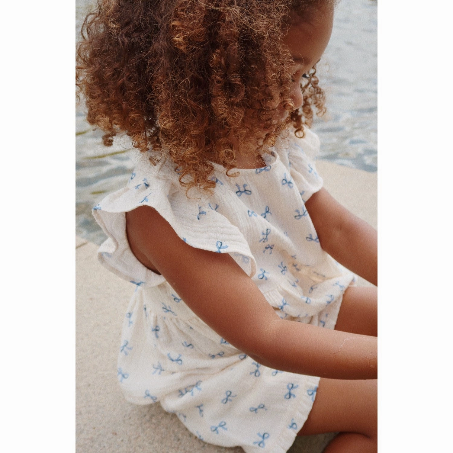 kids' style Konges Sl?jd Bow Bleu Coco Shorts Gots