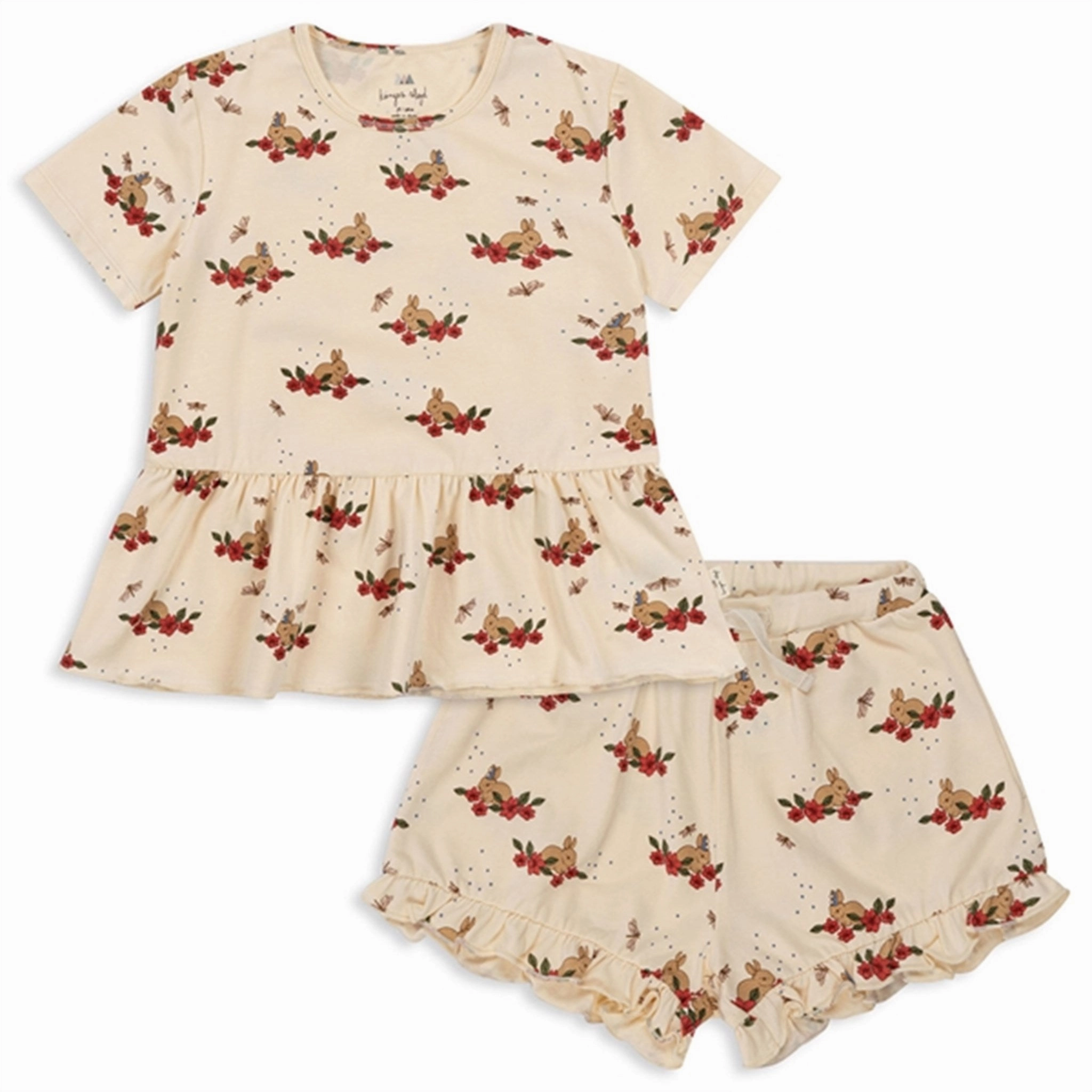 Konges Sl?jd Bunny Tokki Basic Frill Set Light Wear