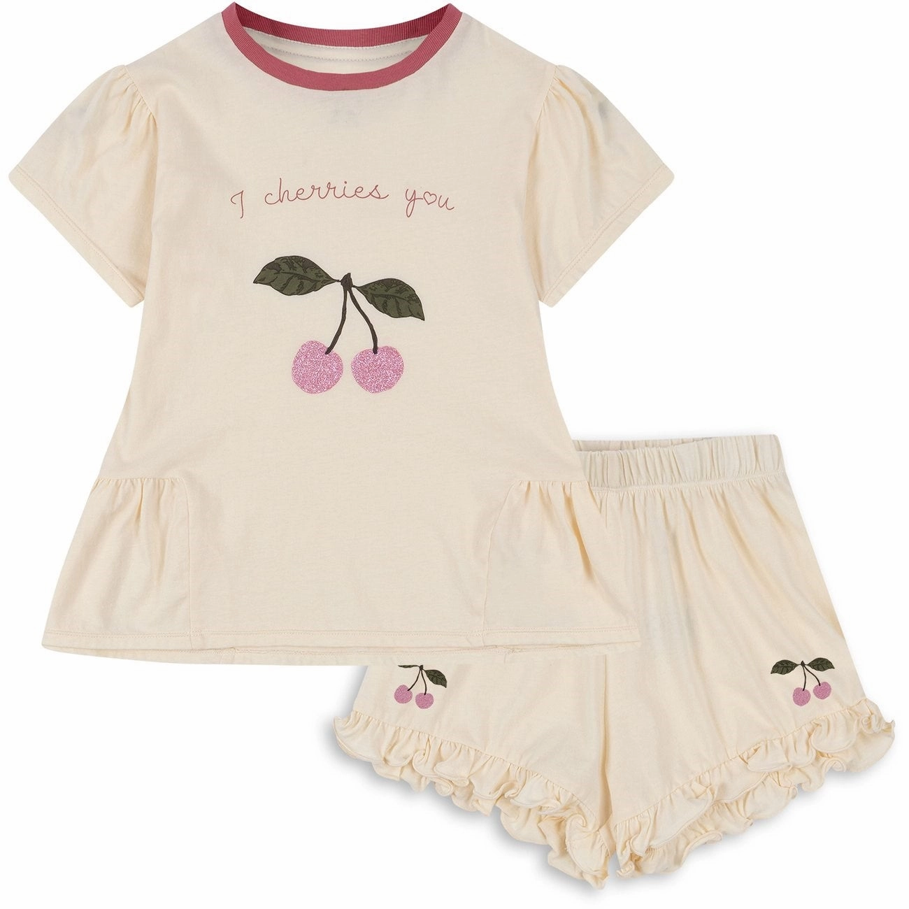 ski wear Multi Panel Cut Konges Sl?jd Buttercream Famo Frill Set