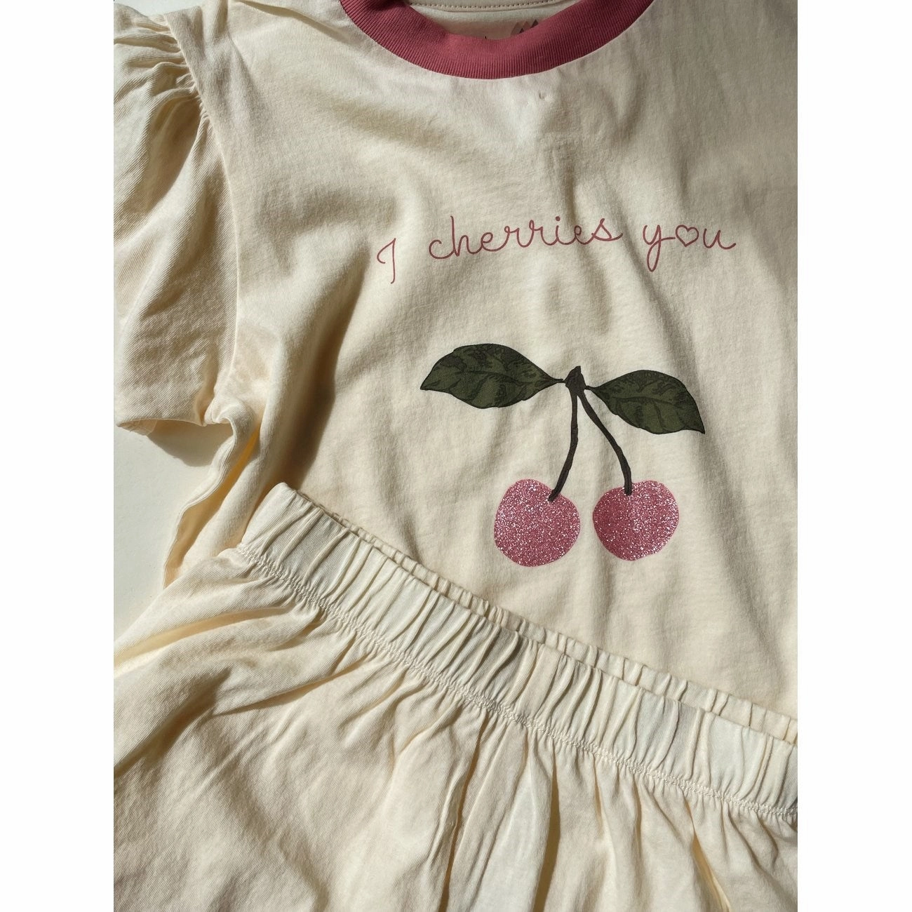 Hypoallergenic Textile Active Design Konges Sl?jd Buttercream Famo Frill Set