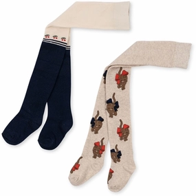 Konges Sl?jd Cherry/Cat 2-Pack Lapis Tights Chic Comfort Wear Hippie