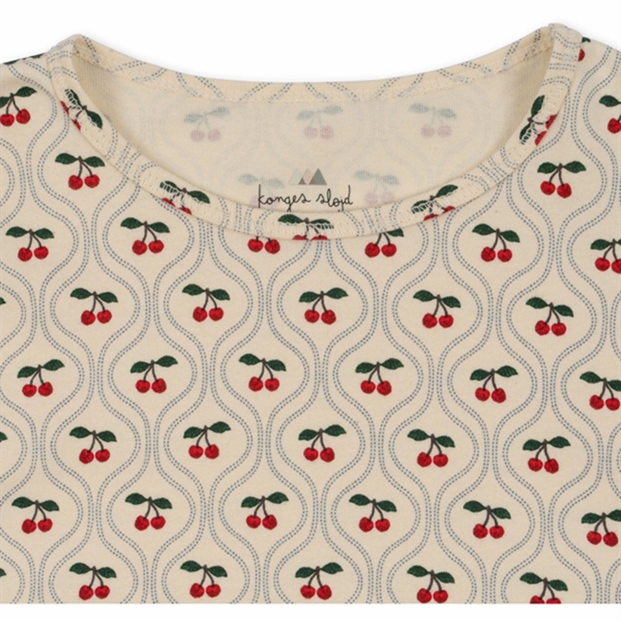 ReinforcedPockets Konges Sl?jd Cherry Motif 2-pack Lin Frill Set