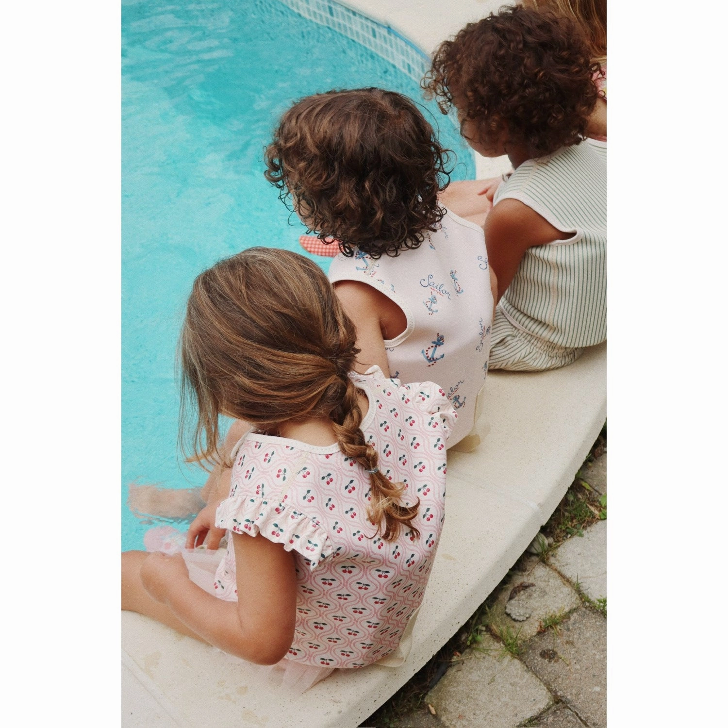 Lightweight Weave Active Beach Wear Konges Sl?jd Cherry Pink Motif Avery Swim Vest