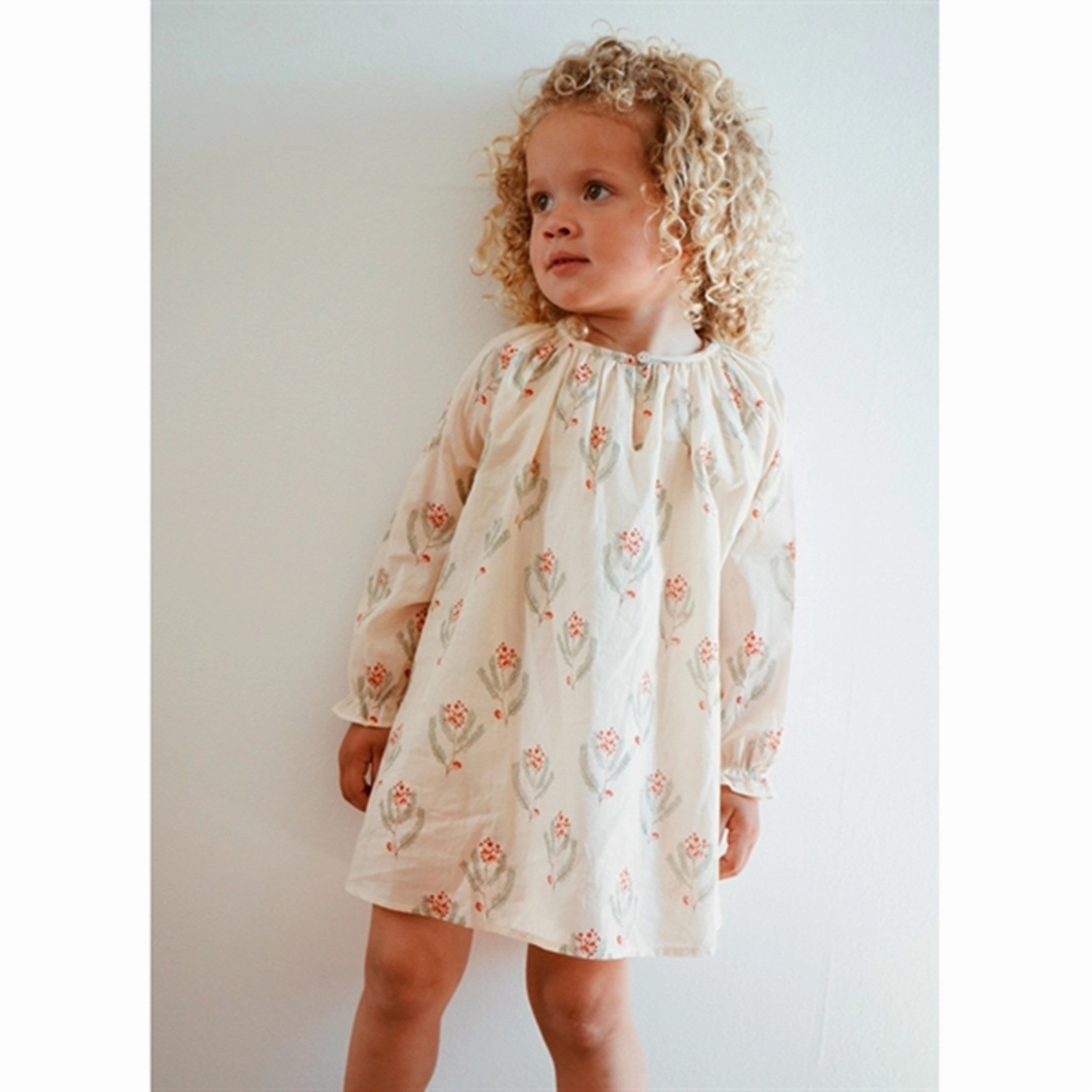 Konges Sl?jd Christmas Nightingale Gown Christmas Vintage Rose Flower Anti Pilling Technology