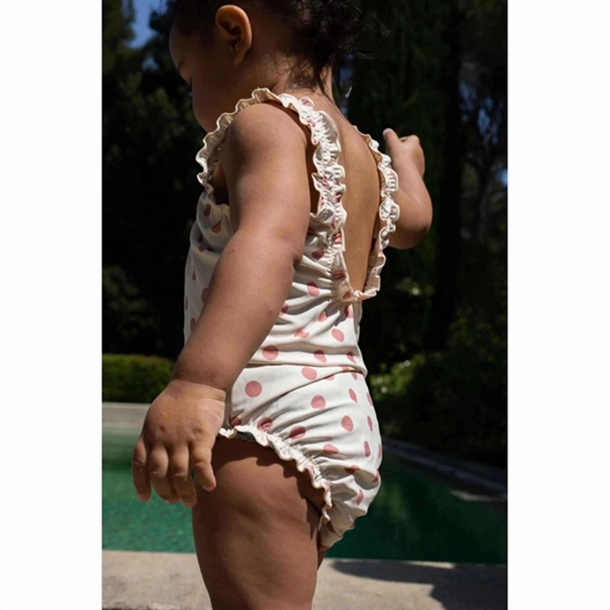 Konges Sl?jd Collette Swimsuit Dot Rose Odor Resistant Finish