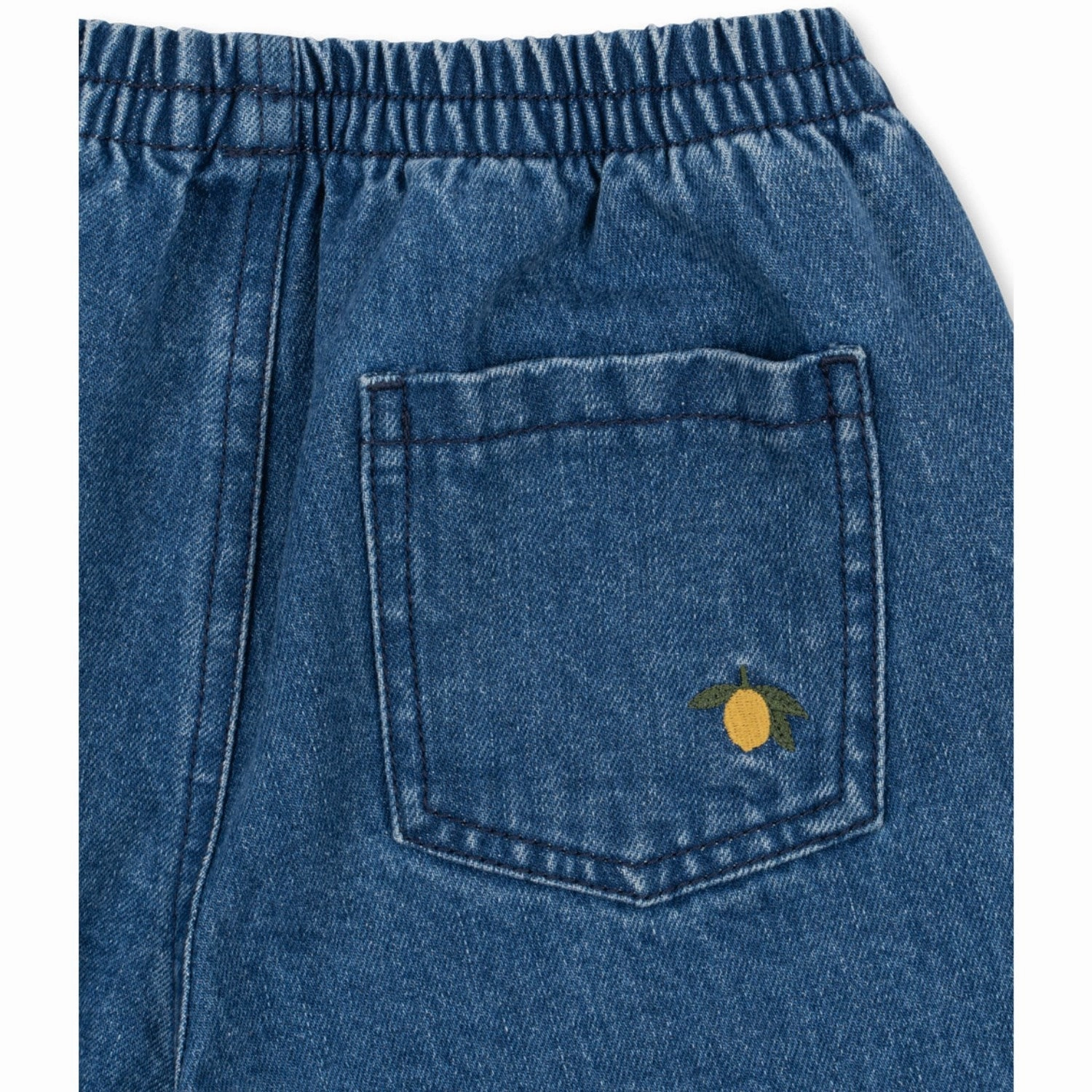 Konges Sl?jd Denim Blue Magot Denim Shorts Wind Resistant Material
