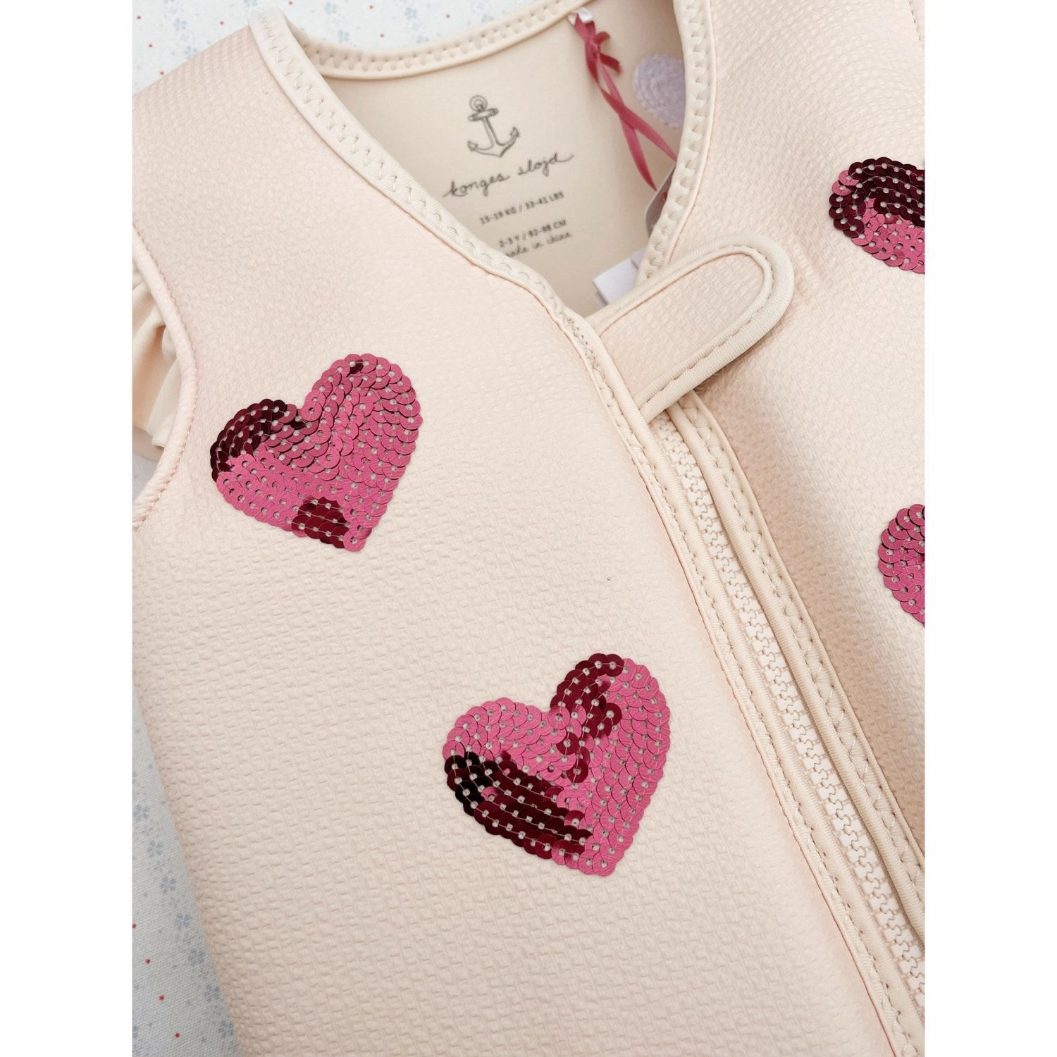 Tanning Time Seaside Relaxation Konges Sl?jd Ecru Avery Swim Vest