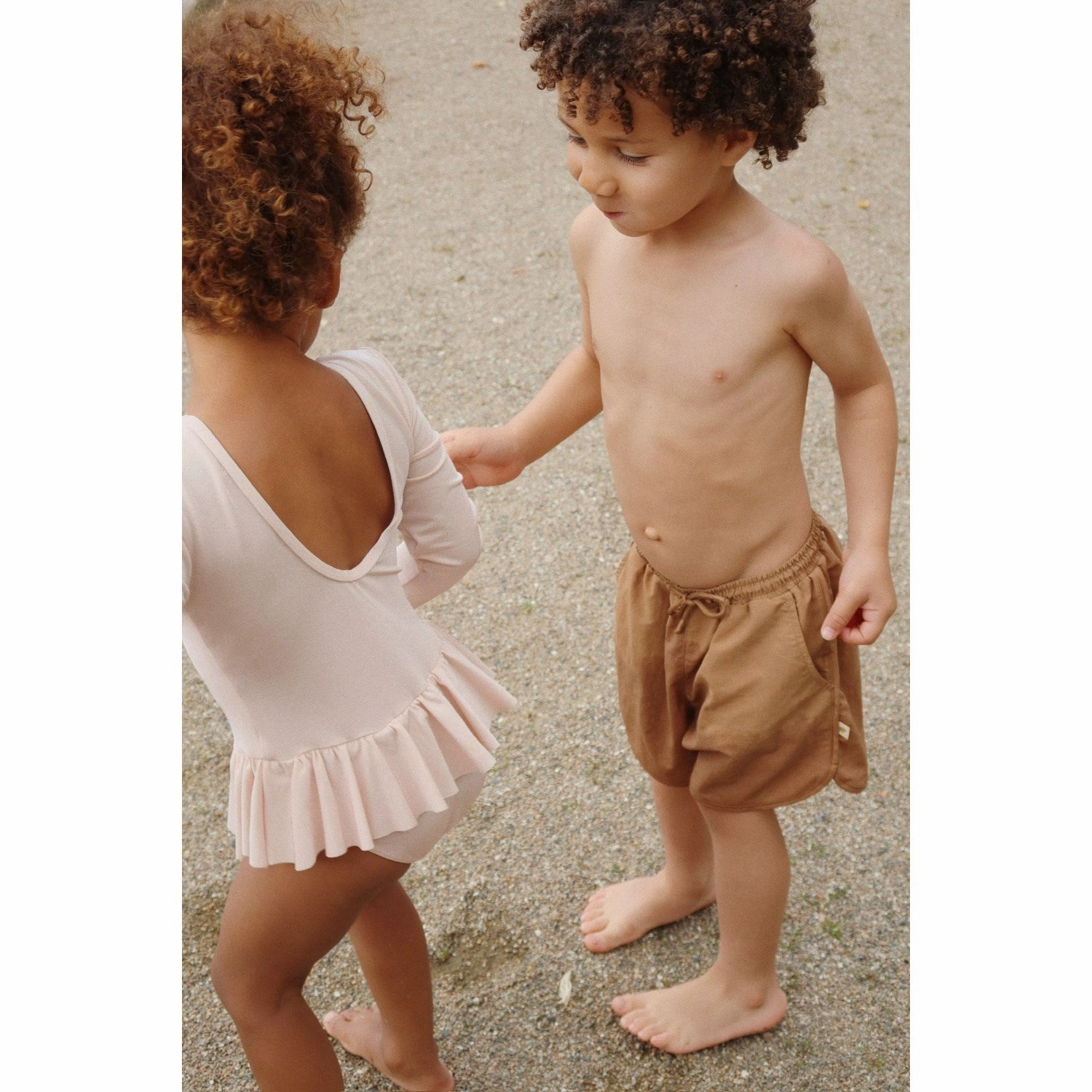 Konges Sl?jd Evening Sand Jade Ls Swimsuit Anti Sag Waistband Pastel Shades