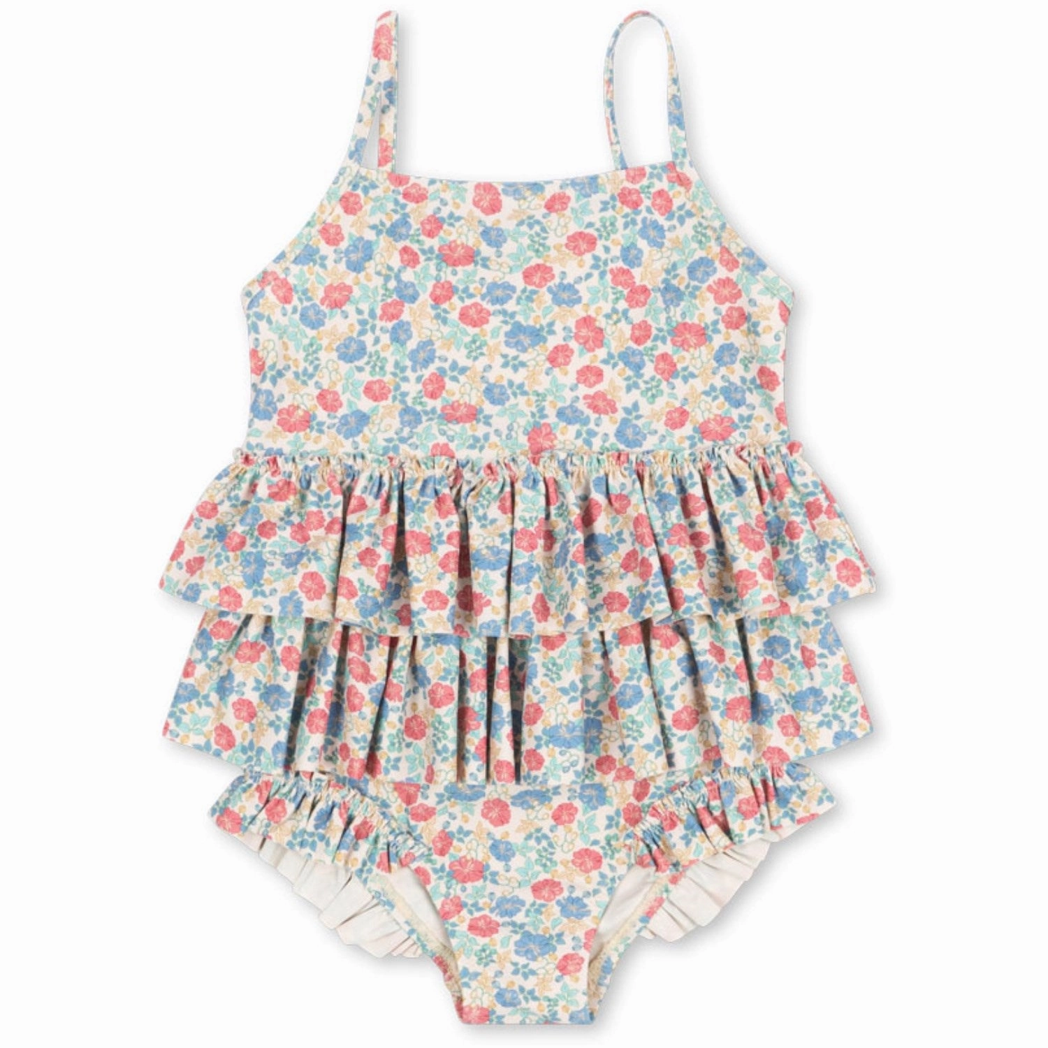 Konges Sl?jd Fiola Manuca Frill Swimsuit Grs Stretch Resistant Panels