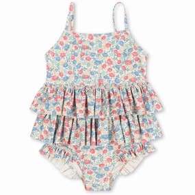 Konges Sl?jd Fiola Manuca Frill Swimsuit Grs Stretch Resistant Panels