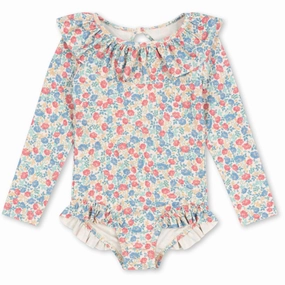 Konges Sl?jd Fiola Manuca Ls Swimsuit Grs Coastal Vacation Abrasion Resistant Finish