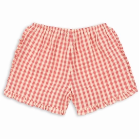 OdorControlTech Konges Sl?jd Flamingo Plume Check Kim Frill Shorts Gots