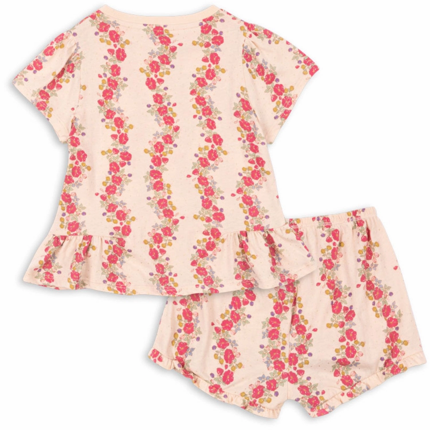 Konges Sl?jd Floria Pink Famo Frill Set Gots Spandex shorts Simple Appeal