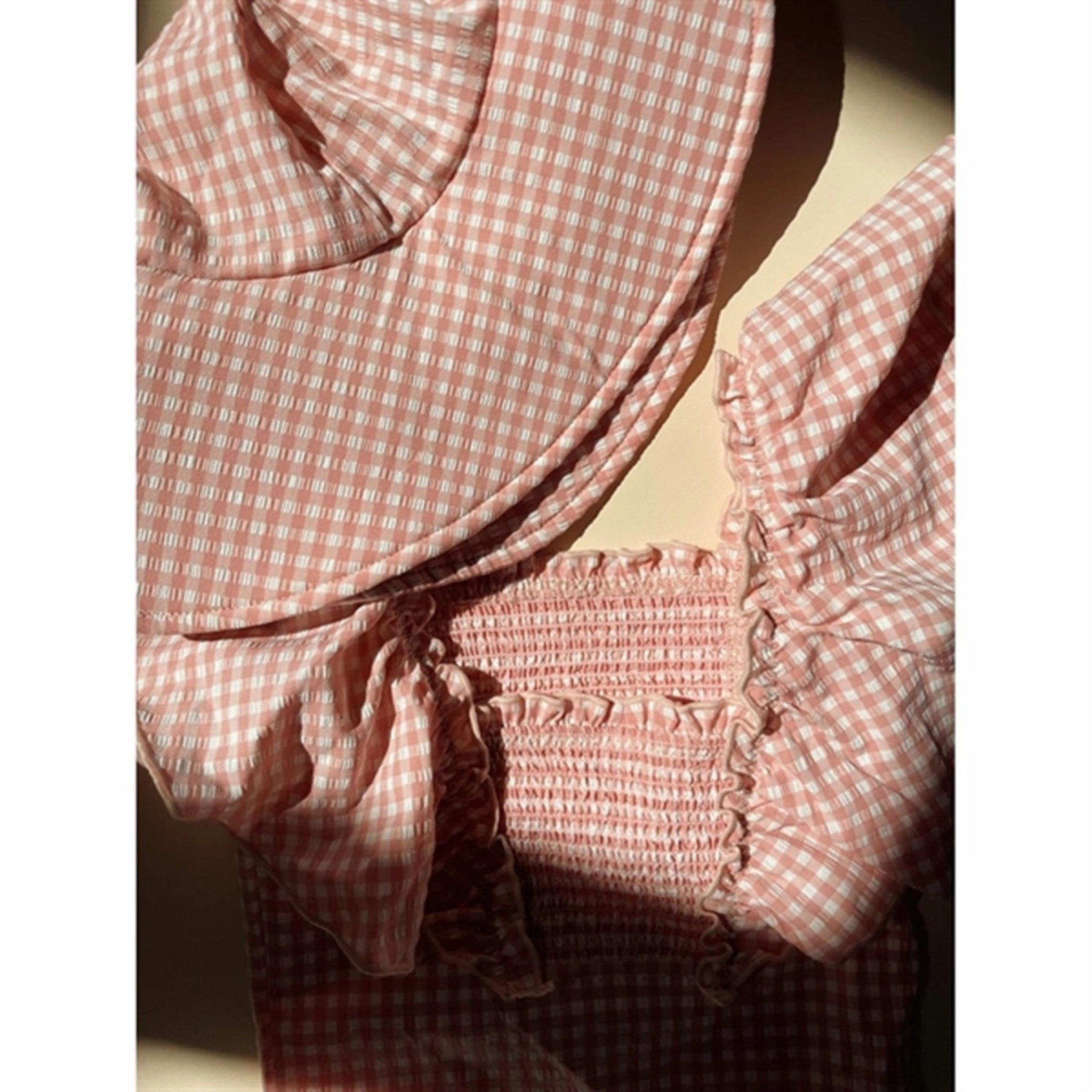 Mesh Panel Anti Pilling Surface Treatment Konges Sl?jd Fresia Swimsuit Mellow Rose