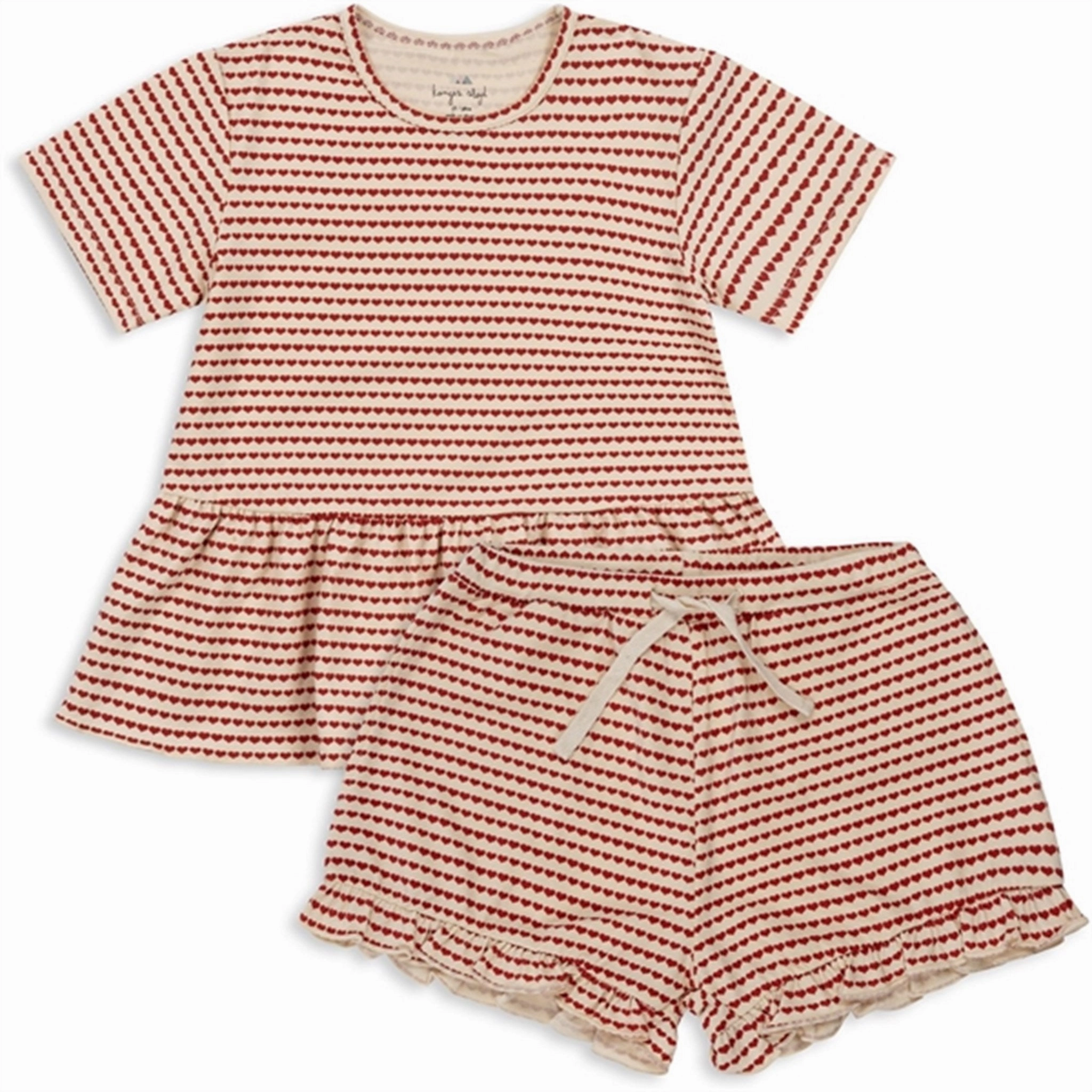 Daily Casual Konges Sl?jd Heart On A String Basic Frill Set