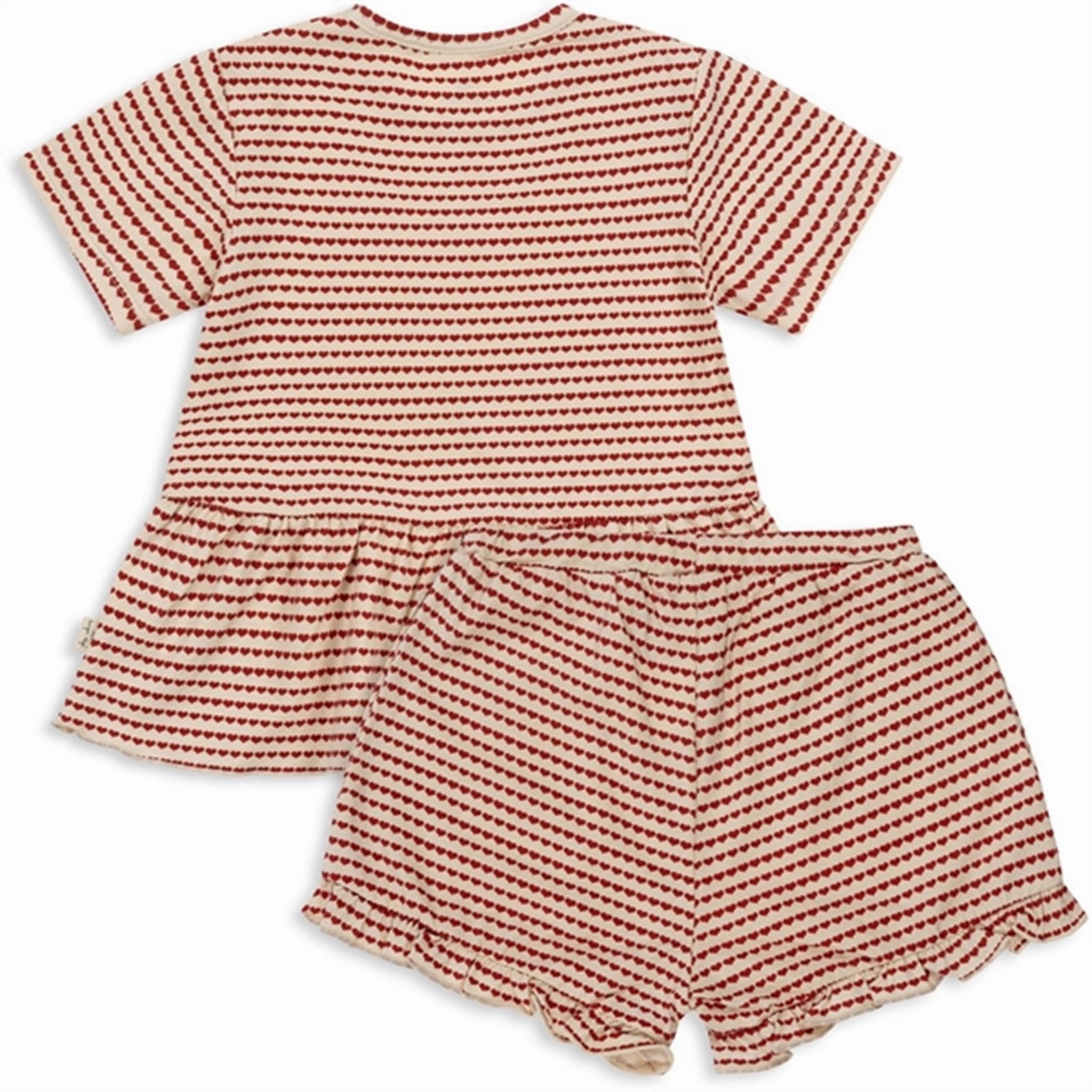 Konges Sl?jd Heart On A String Basic Frill Set overalls Abrasion Resistant Edges