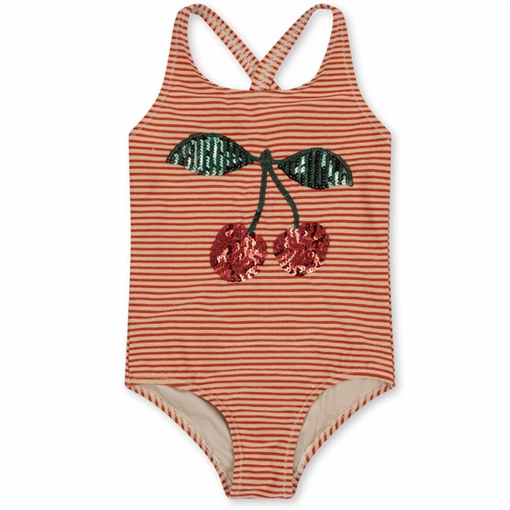 Konges Sl?jd Jade Swim Suit Glitter Stripe Seaside Adventure Bonded Edge Detailing