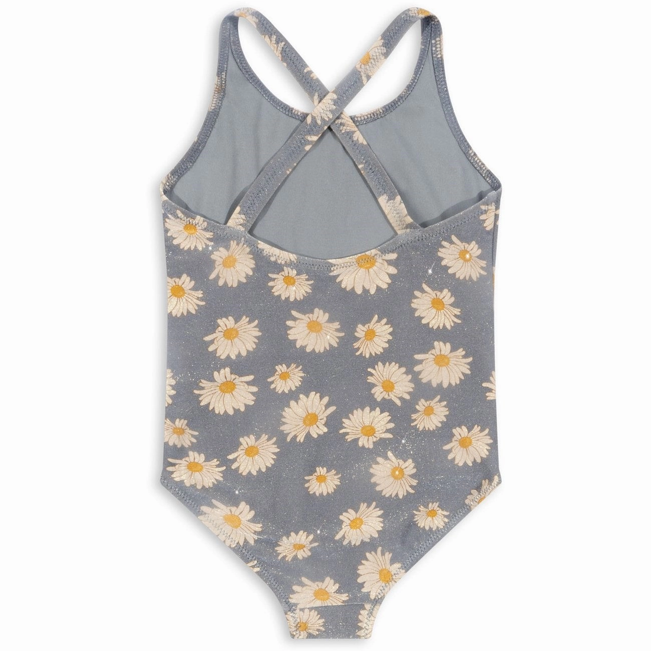 Konges Sl?jd Jade Swimsuit Daisy Blue Fun designs Mesh-Panels