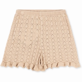 Linen shorts Sport Fit Konges Sl?jd Light Rose Cypres Knit Shorts