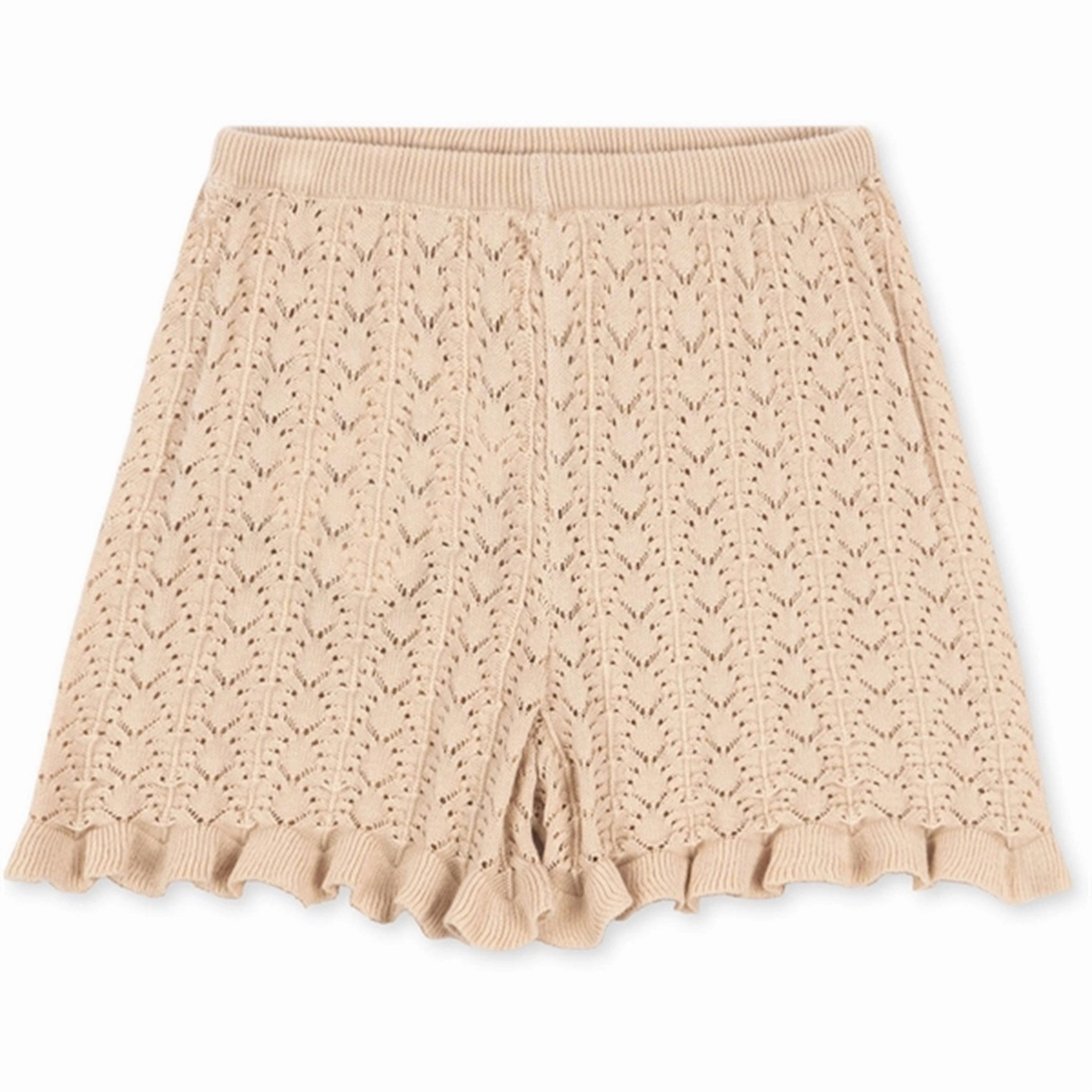 Linen shorts Sport Fit Konges Sl?jd Light Rose Cypres Knit Shorts