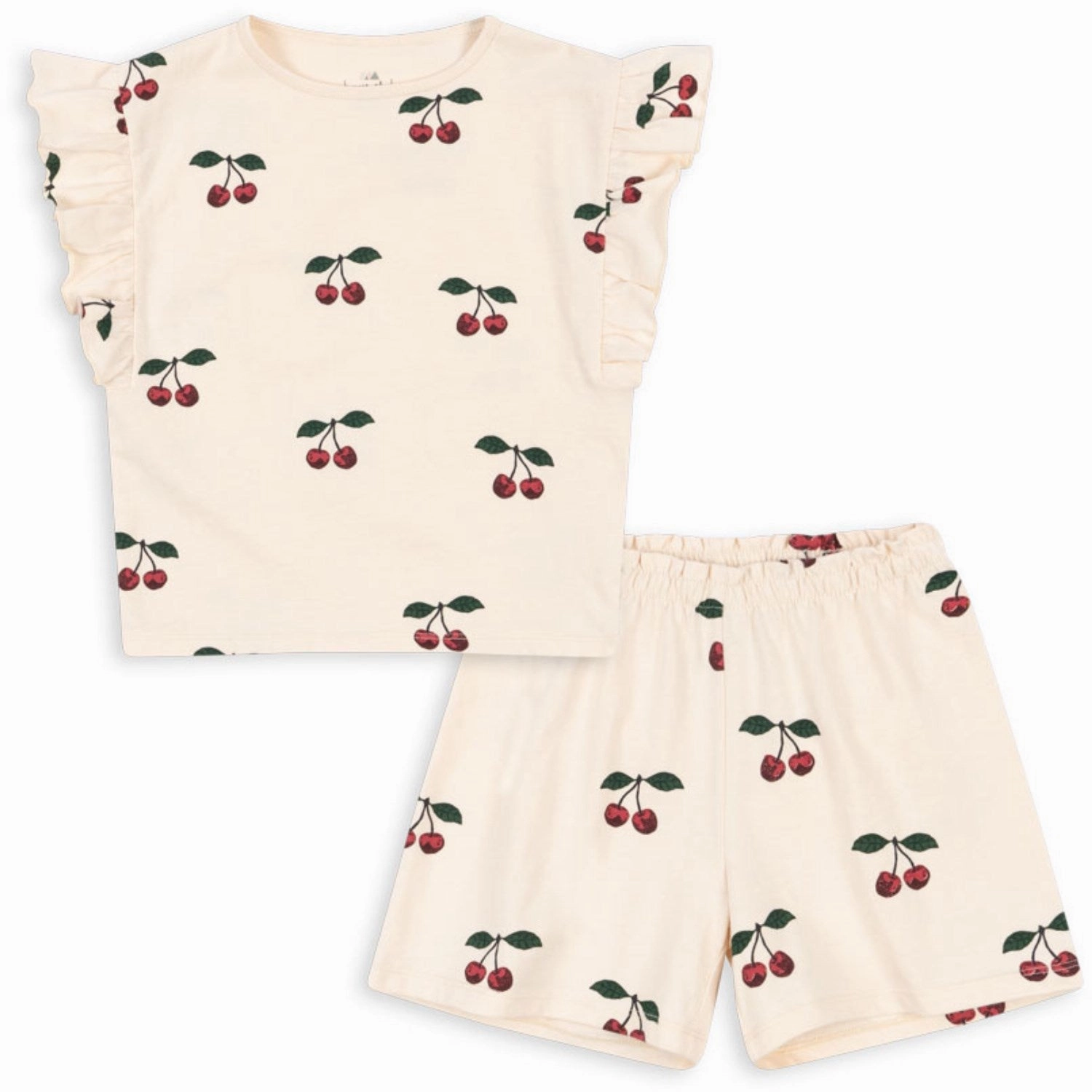 Konges Sl?jd Ma Grande Cerise Lin Frill Set Gots Moisture Management System