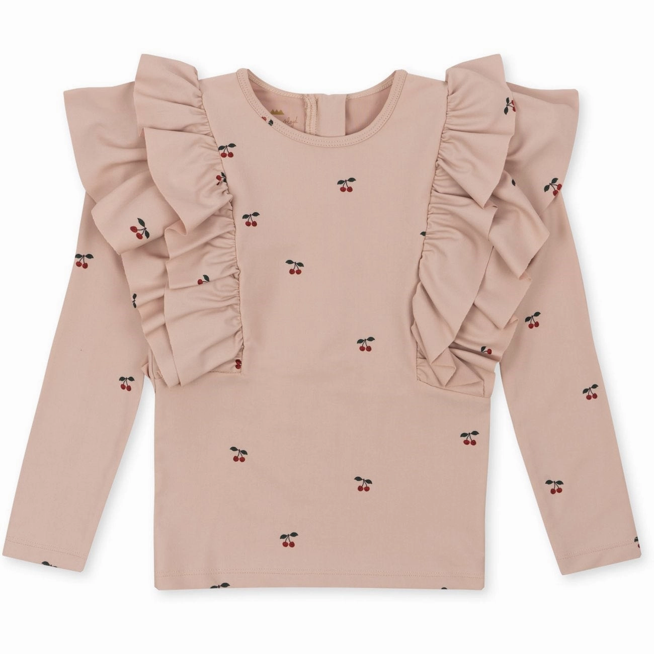 Konges Sl?jd Manuca Frill Swim Blouse Cherry Blush packable Poolside Pack
