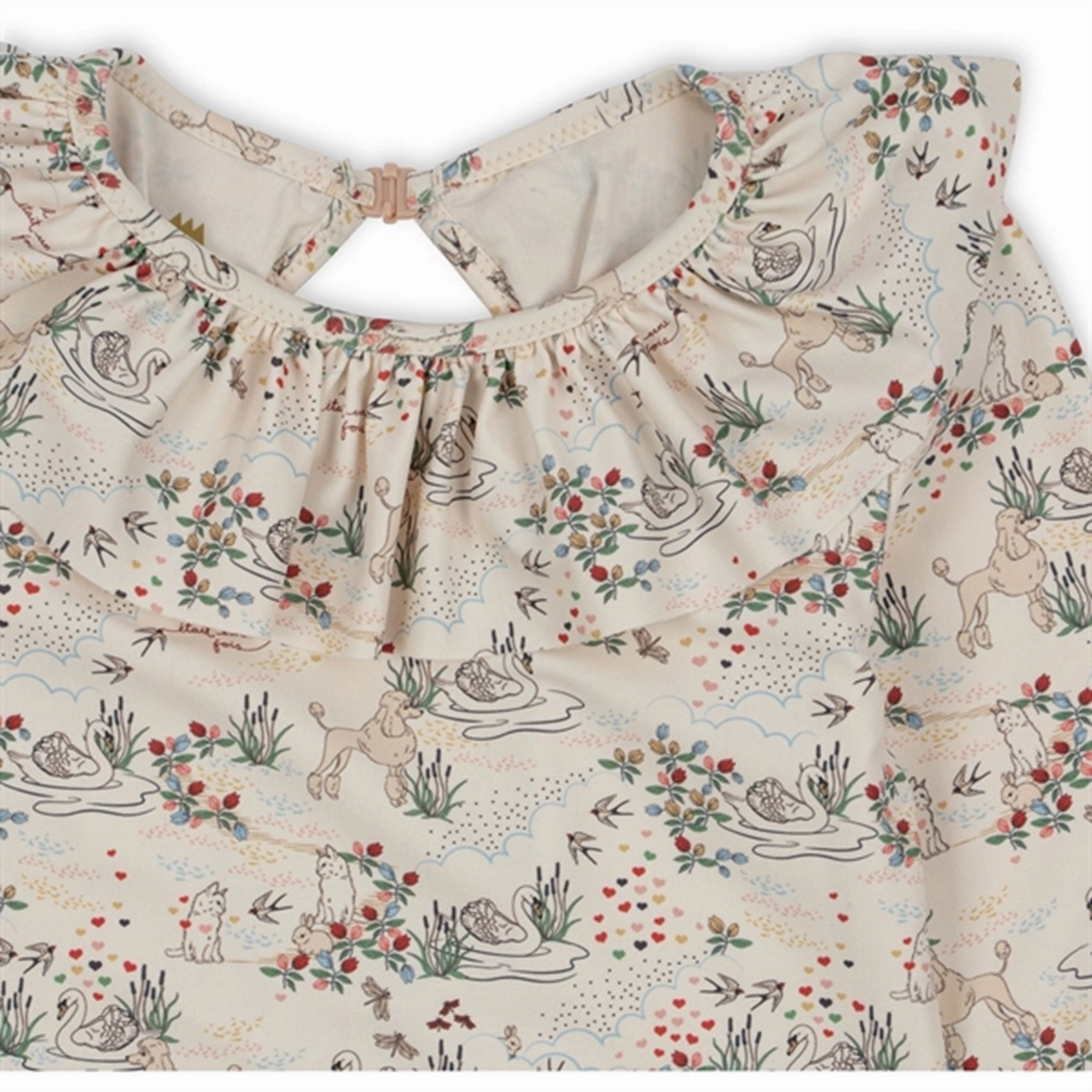 Travel Gear Machine-washable Konges Sl?jd Manuca Ls Frill Swimsuit Mizumi