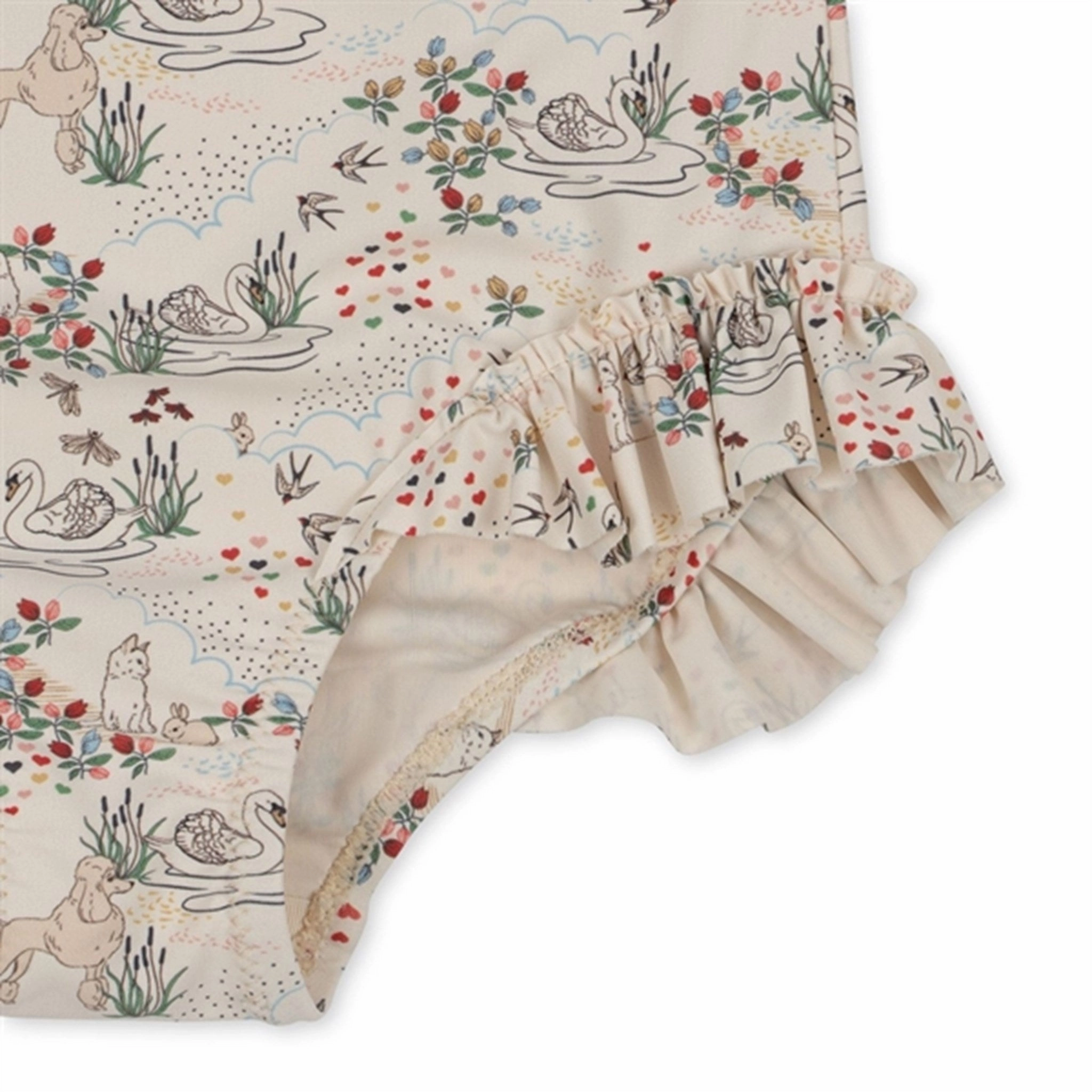 Konges Sl?jd Manuca Ls Frill Swimsuit Mizumi Pool Attire Smooth Lock Zippers