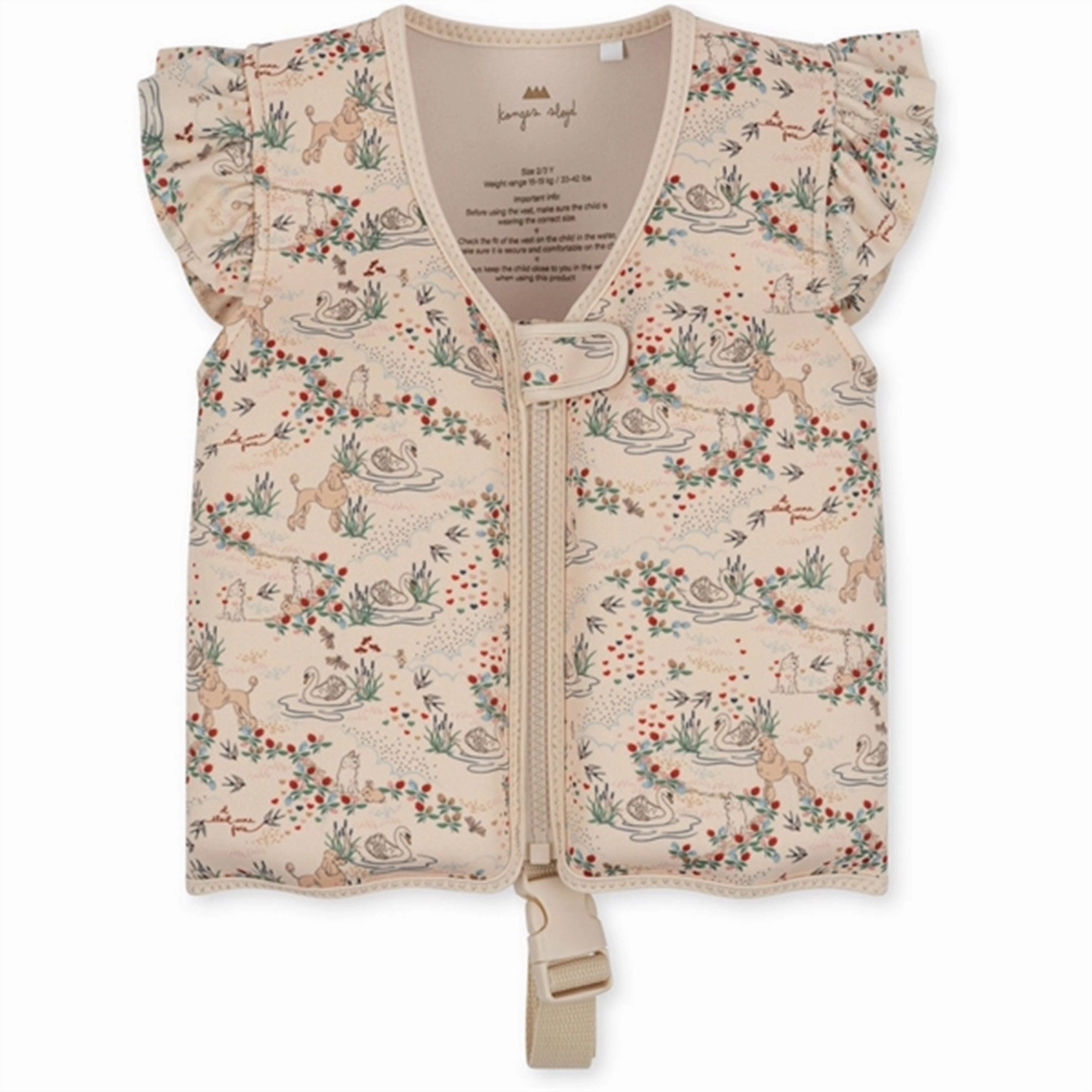 High-Neck Konges Sl?jd Neoprene Swim Vest Frill Mizumi