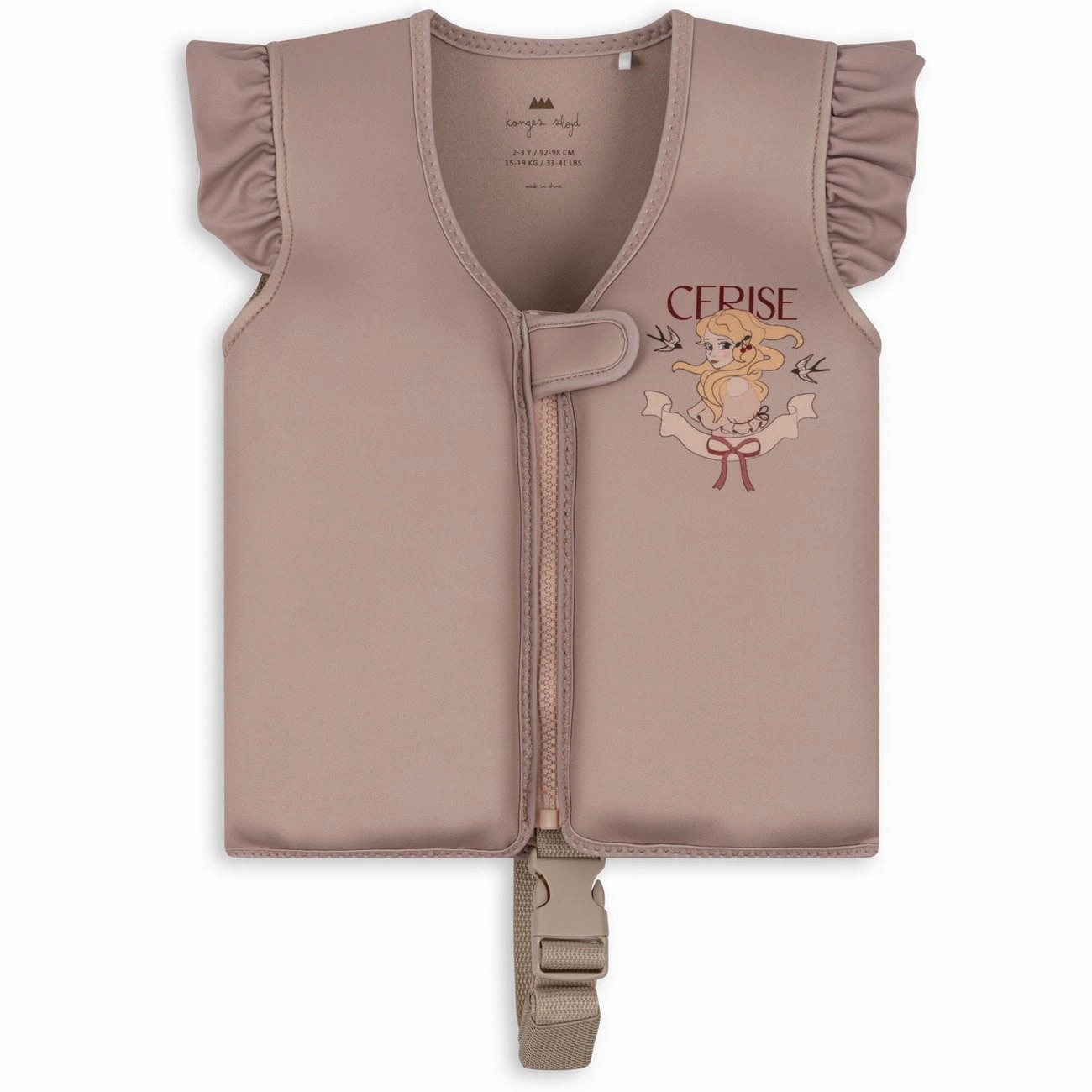 Konges Sl?jd Neoprene Swim Vest Frill Princess Fashionable Design Vibrant Patterns